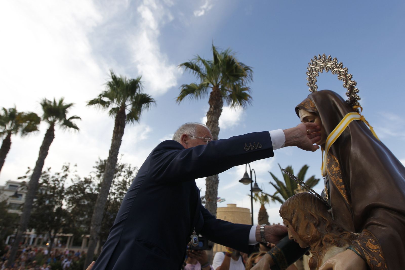 Fotogalería cucaña y procesión Fiestas Santa Ana Roquetas de Mar