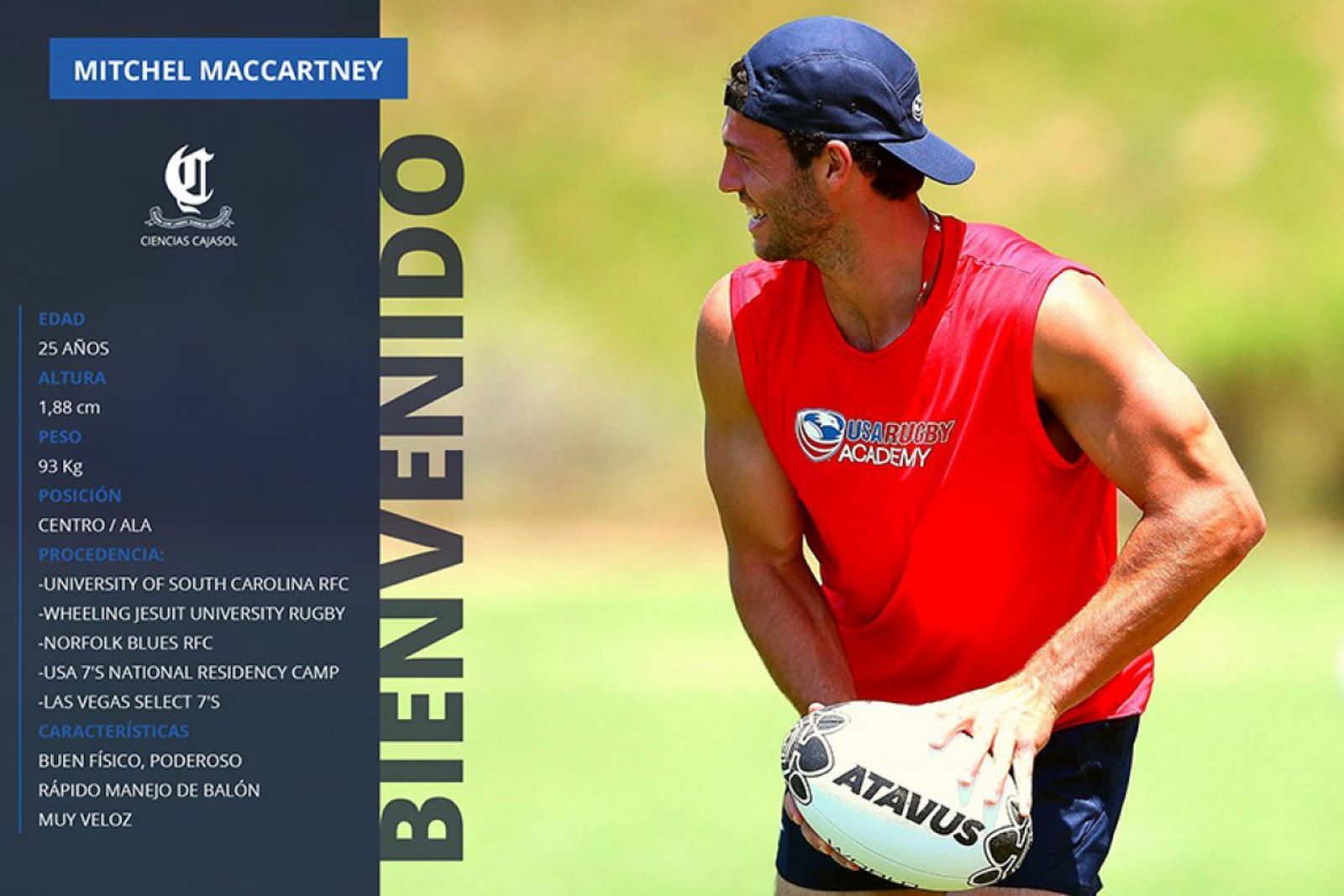 Carta de presentación de Mitchel MacCartney.