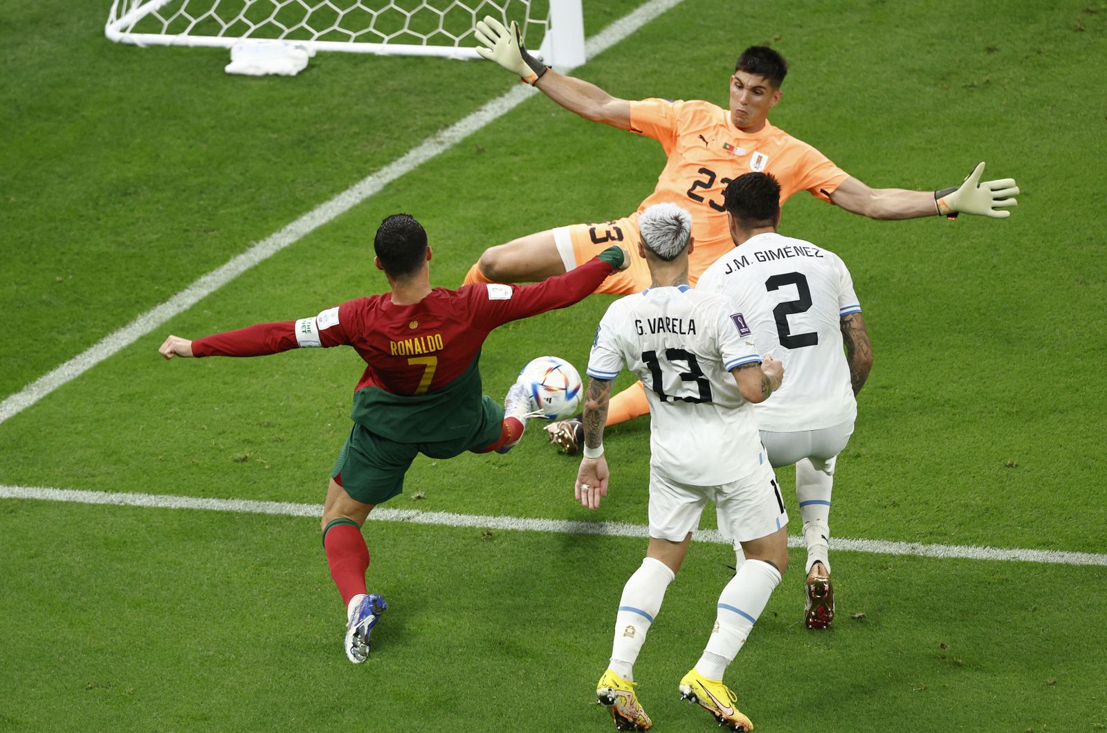 Las imágenes del Portugal - Uruguay