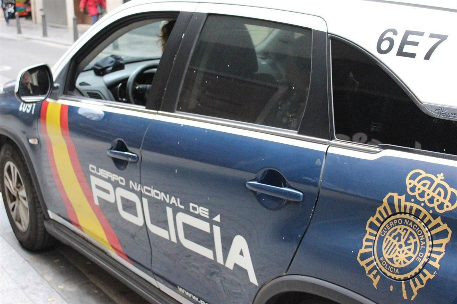 Vehículo de la Policía Nacional.
