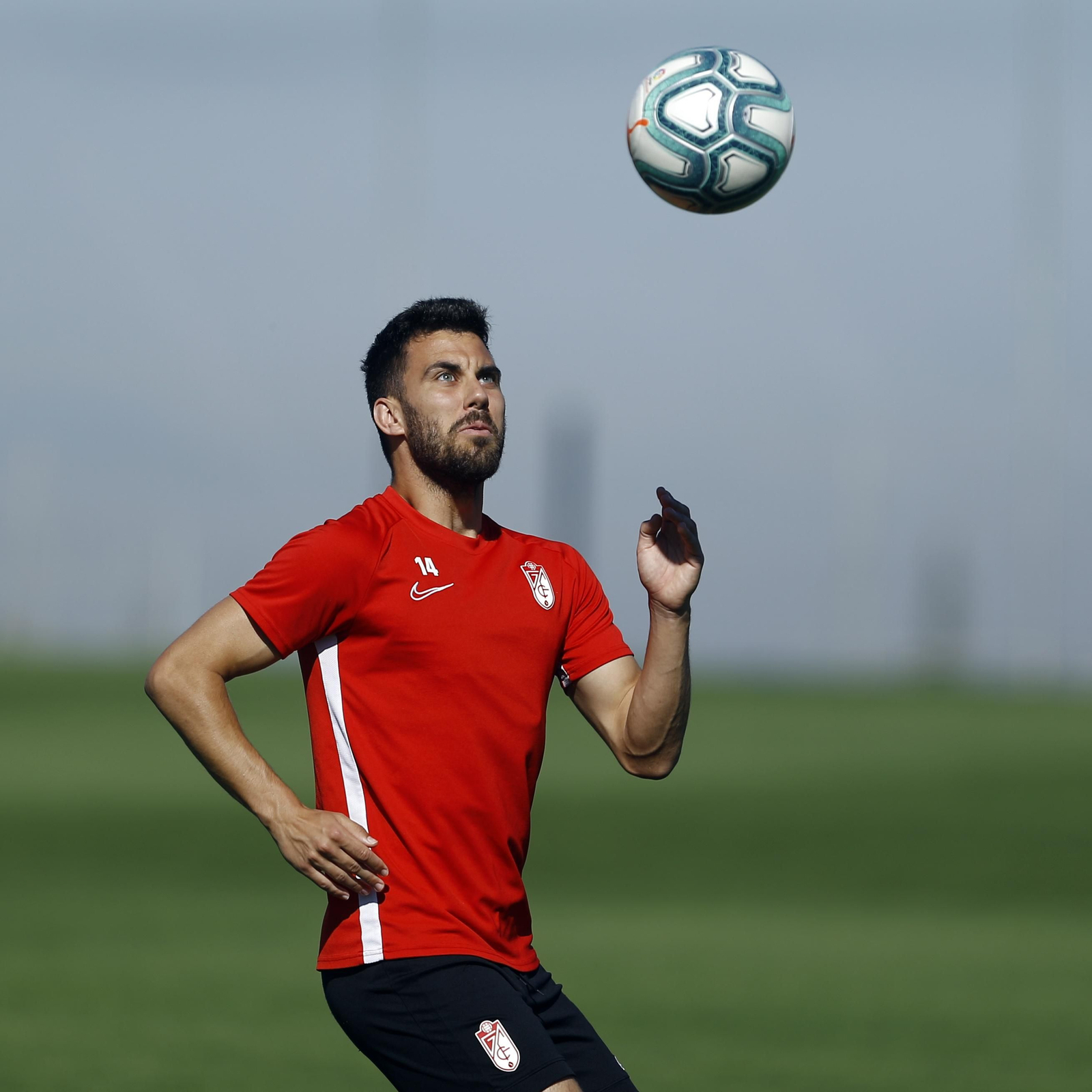 Fede Vico, con el balón.