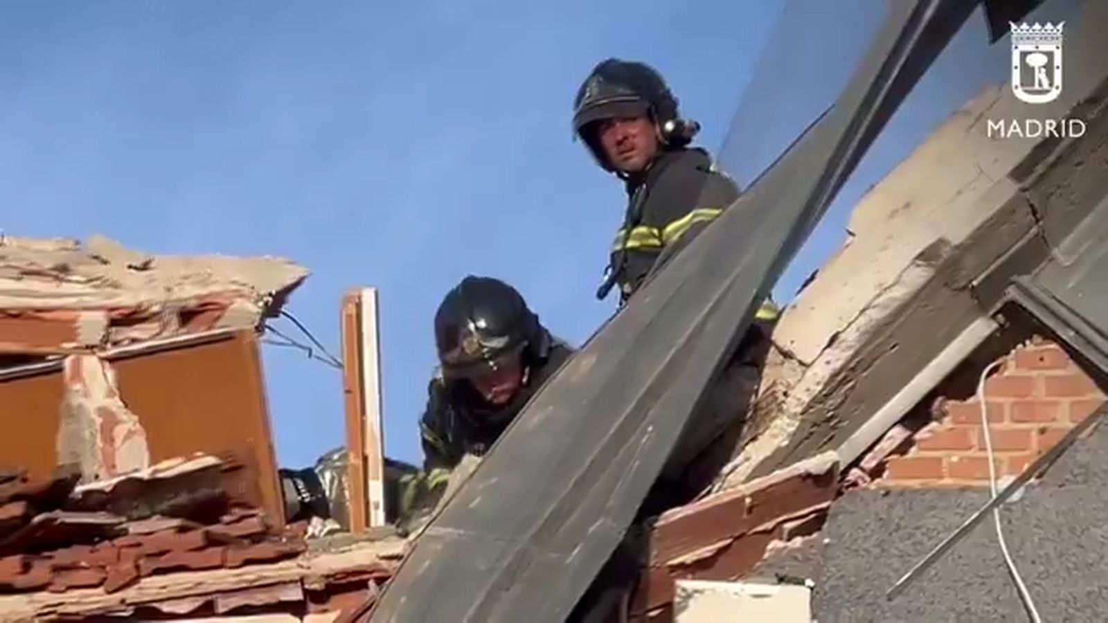 Explosión en Carabanchel: un muerto y nueve heridos en un edificio en obras