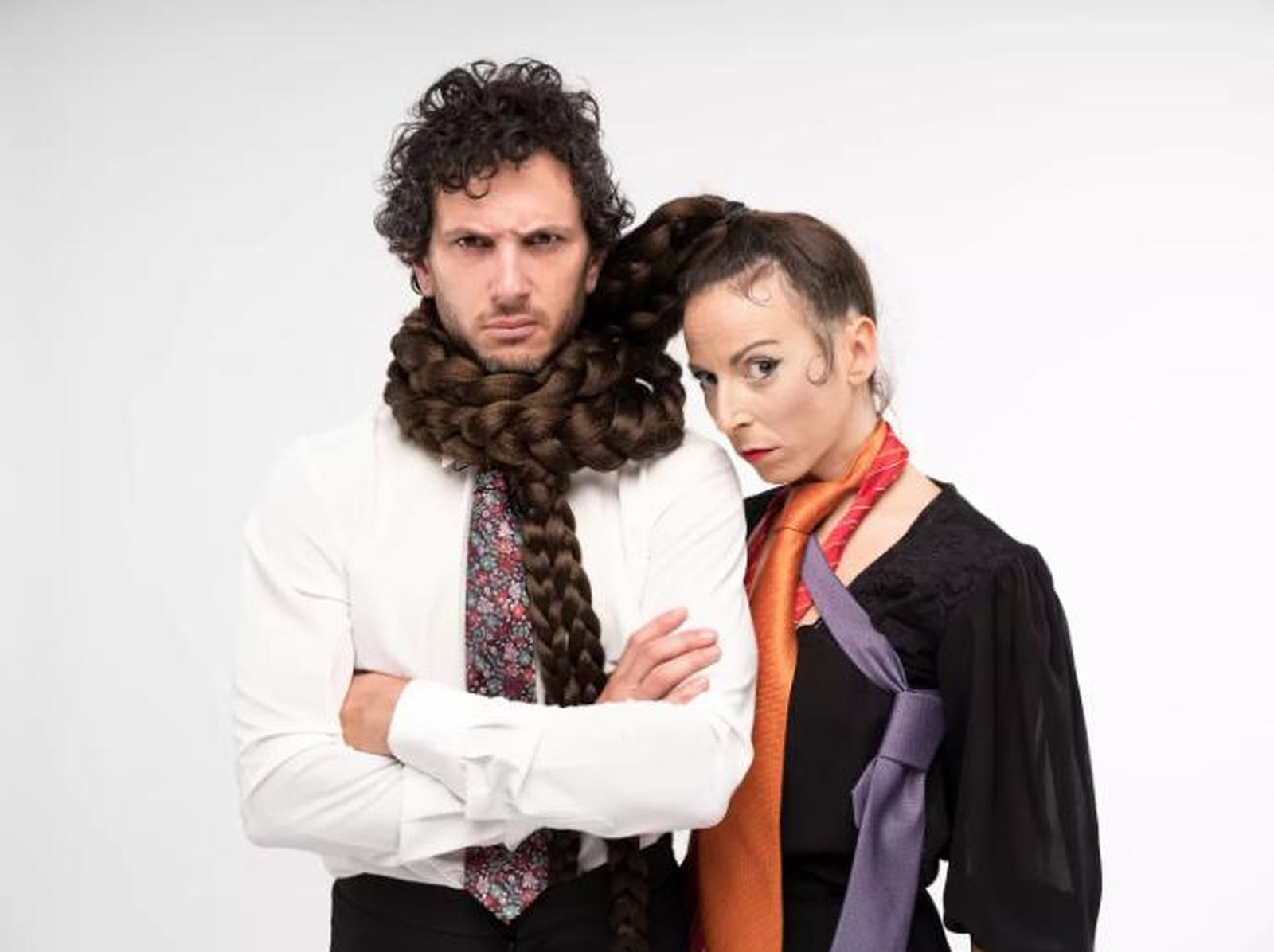 Los artistas Mariana Collado y Lucio Baglivo