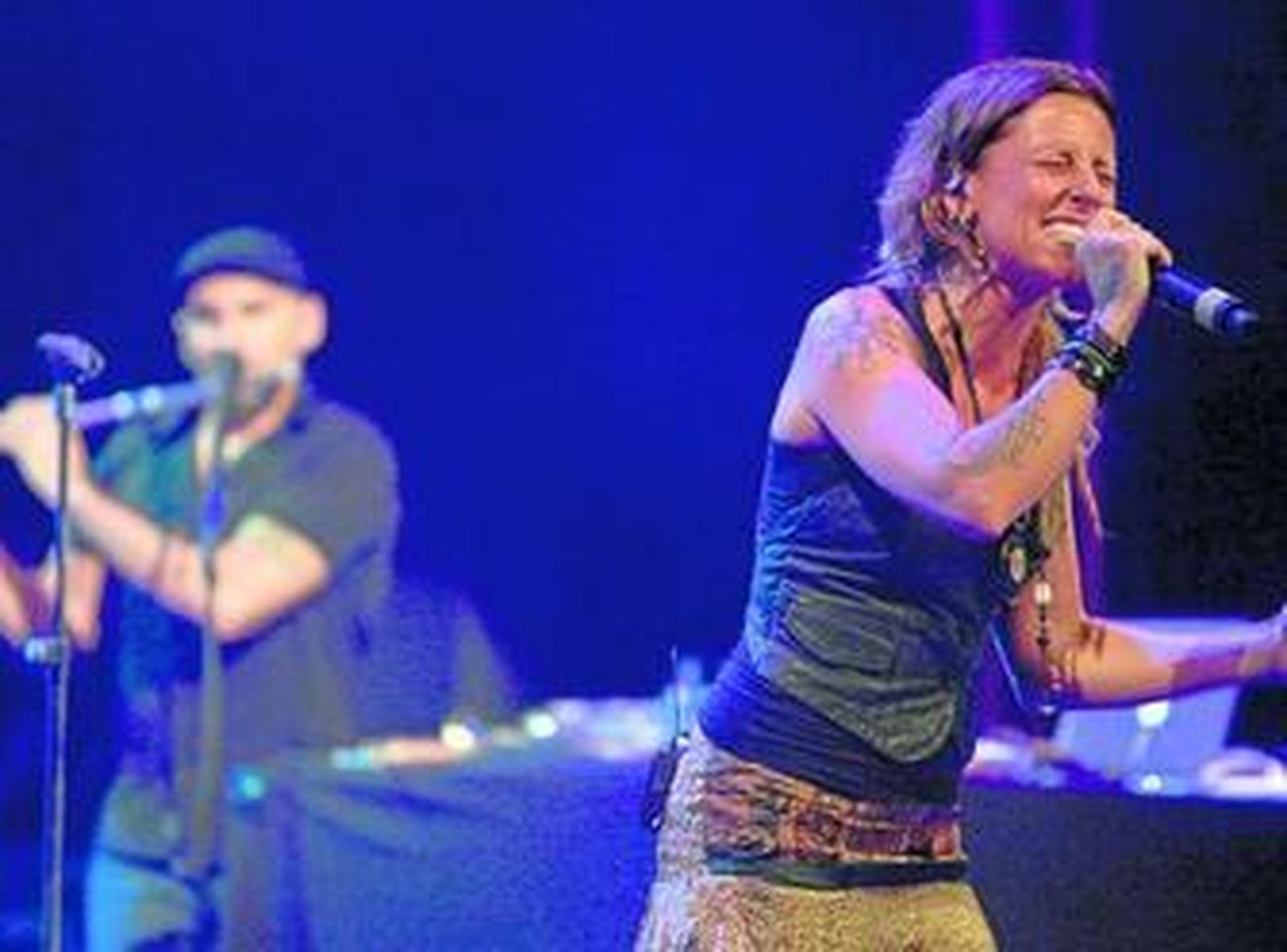 Lamari de Chambao, durante una actuación en el Teatro Falla en el año 2013.