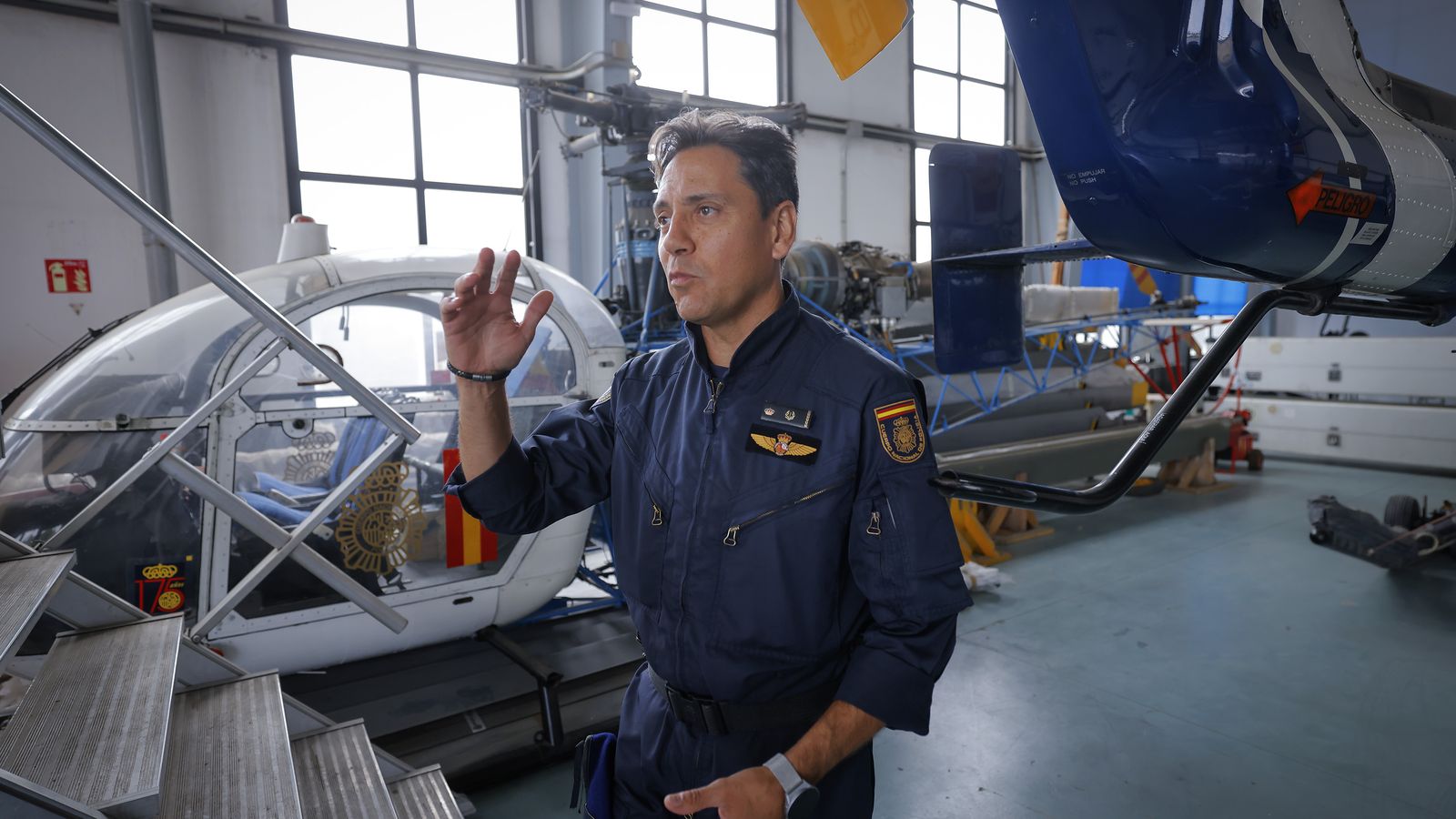 Jaime Muñoz, durante un momento de la entrevista.