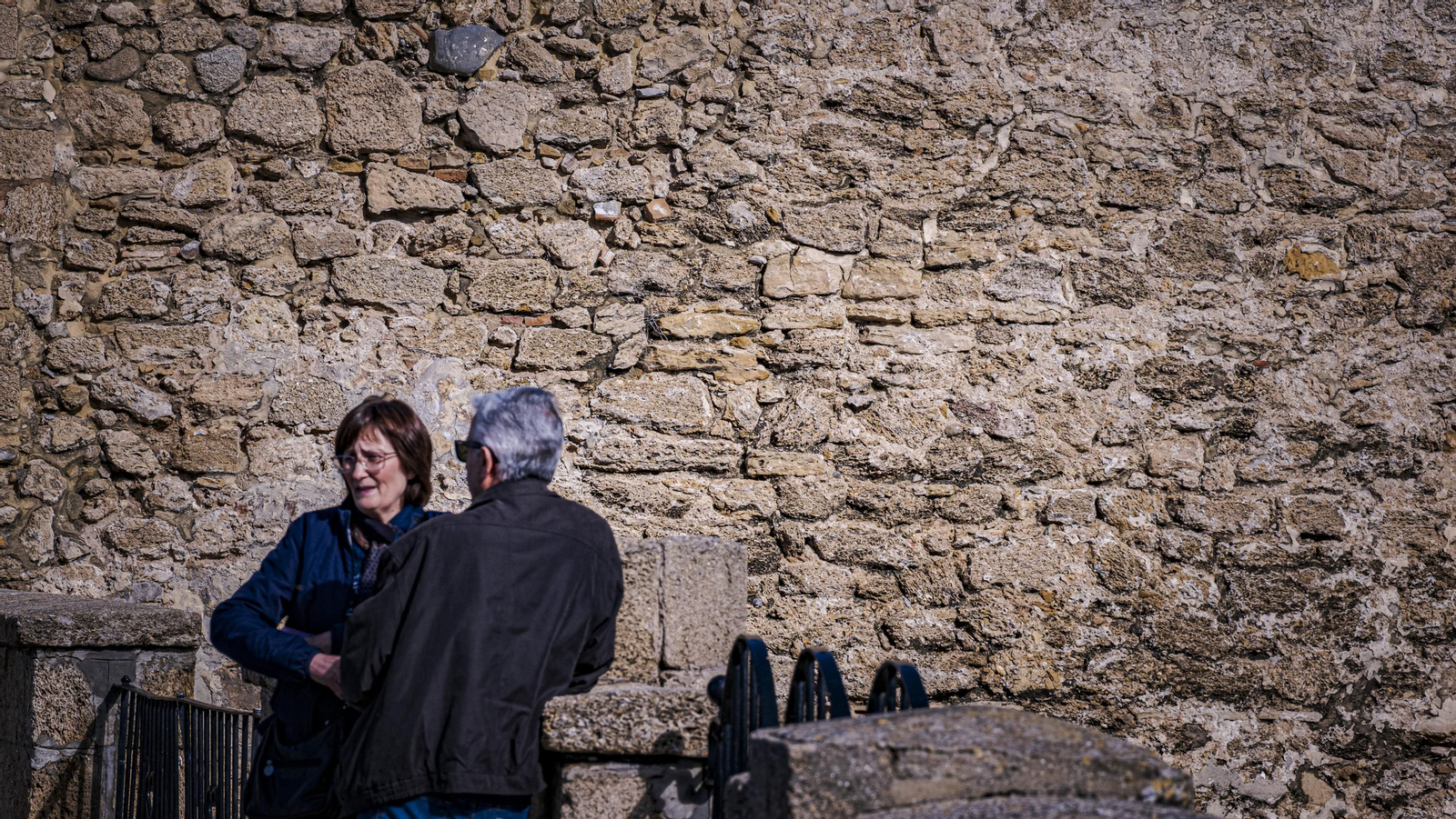 Estado del lienzo de muralla de las Puertas de Tierra de Cádiz.