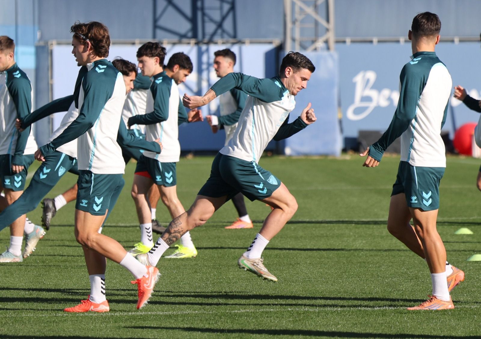 Entrenamiento Málaga CF: Carlos Puga y Haitam, bajas inesperadas