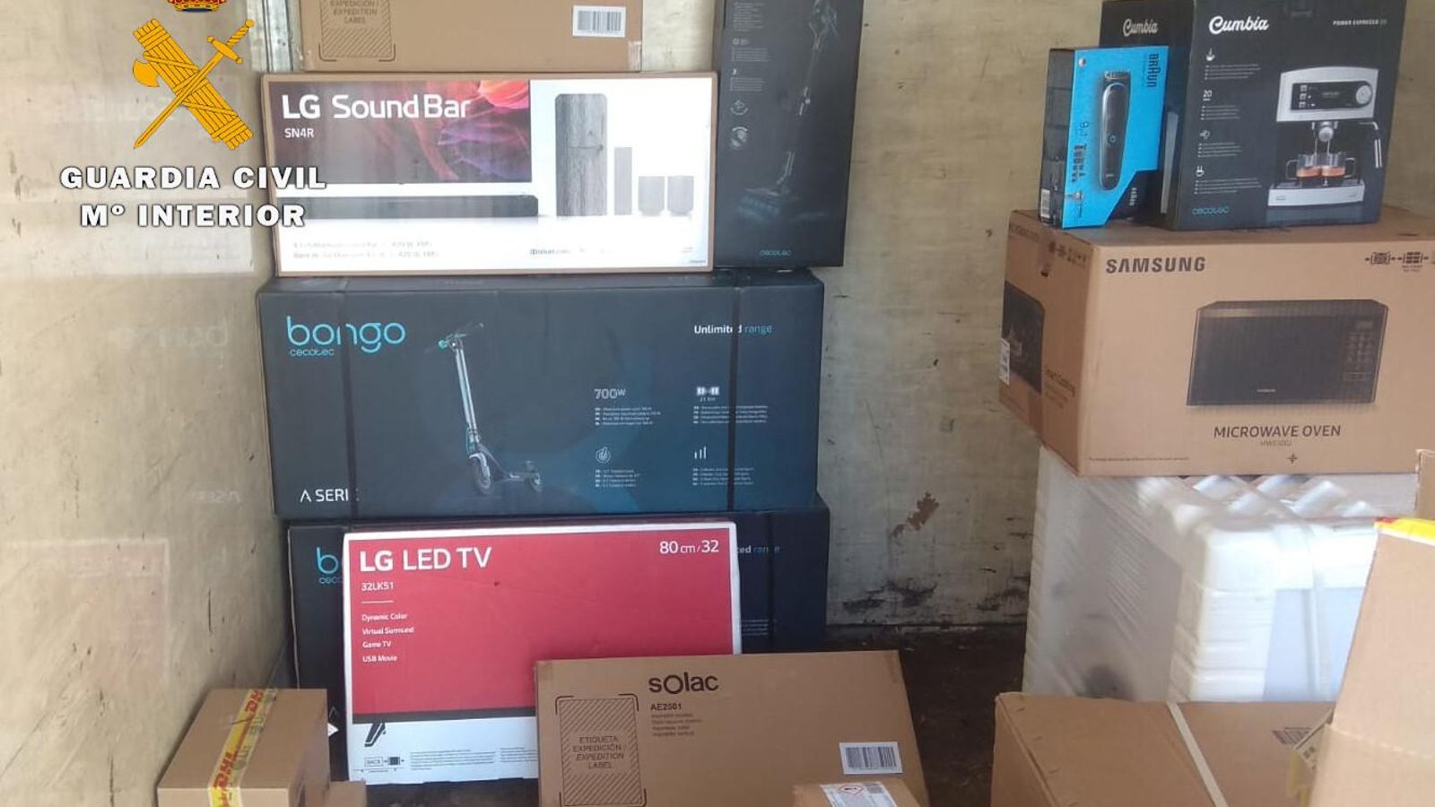 Mercancía recuperada.