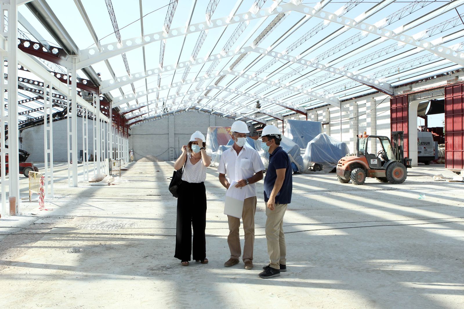 Momento de la visita al centro Envidarte.