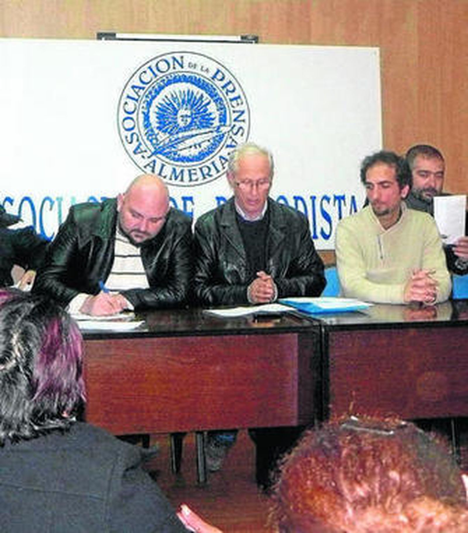 Algunos de los representantes de las entidades.