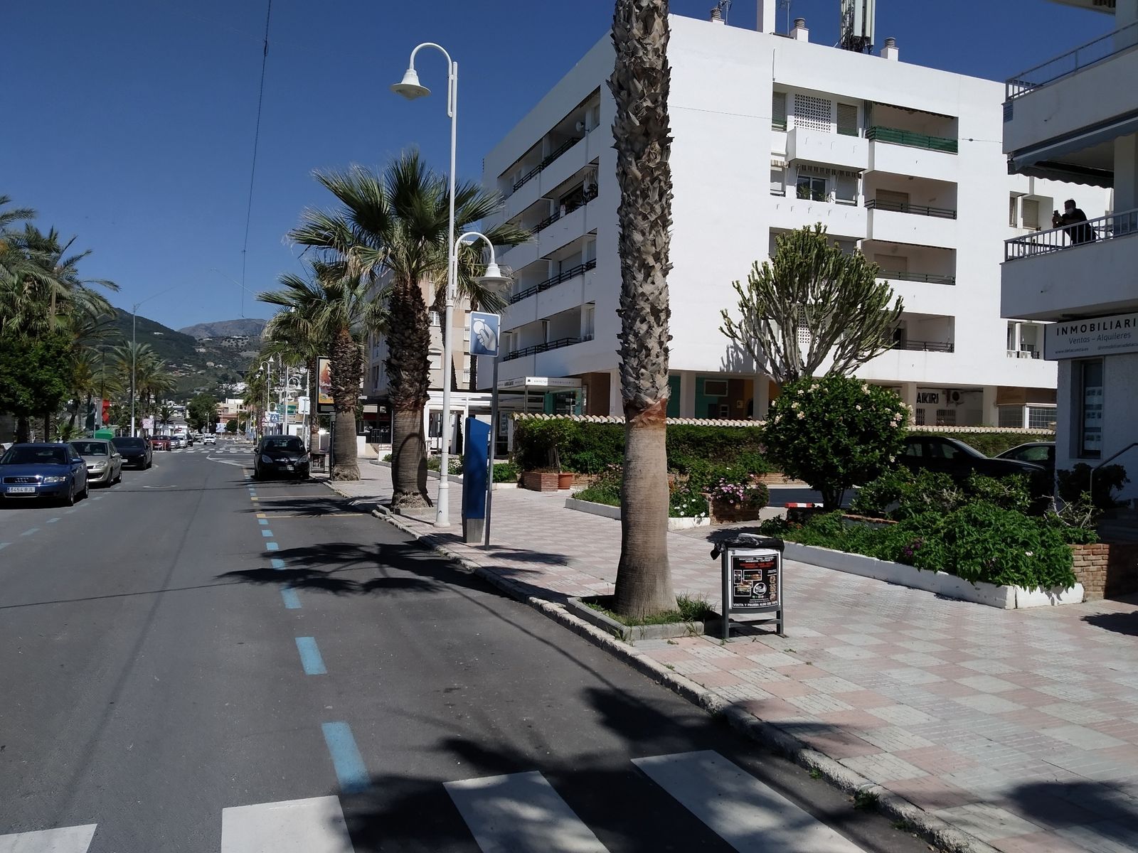 Zona de La Herradura en la que se realizarán las obras y no se podrá aparcar.