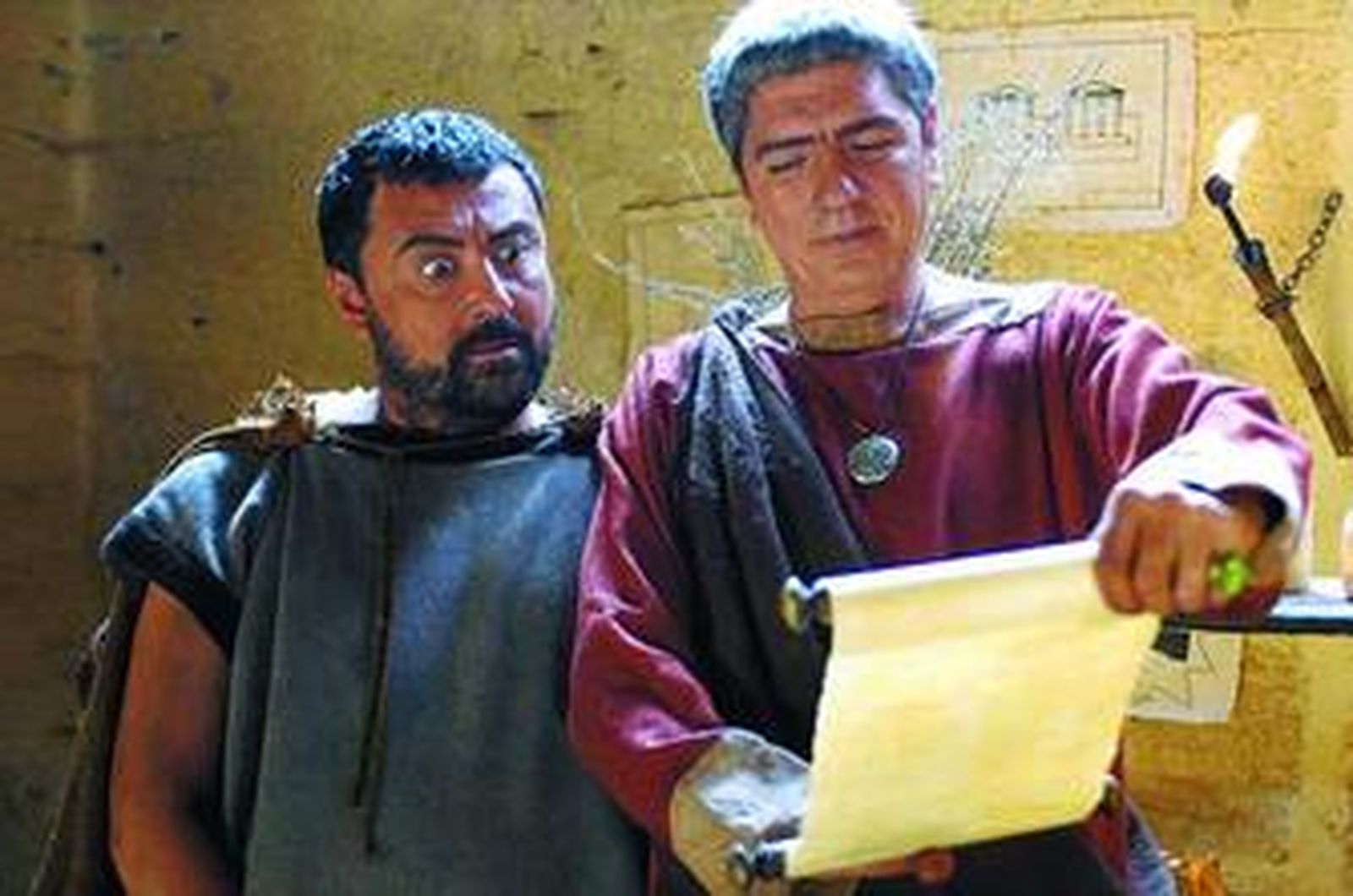 Los actores andaluces Paco Tous y Antonio Dechent, protagonistas de la nueva ficción de Canal Sur.