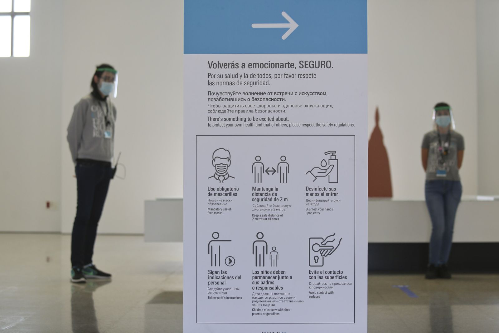 Las fotos del (tímido) reencuentro con los museos en Málaga