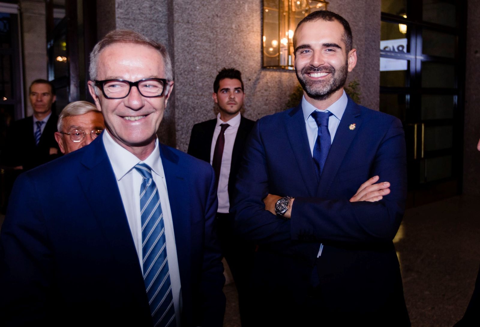 Una imagen de José Guirao con el alcalde de Almería