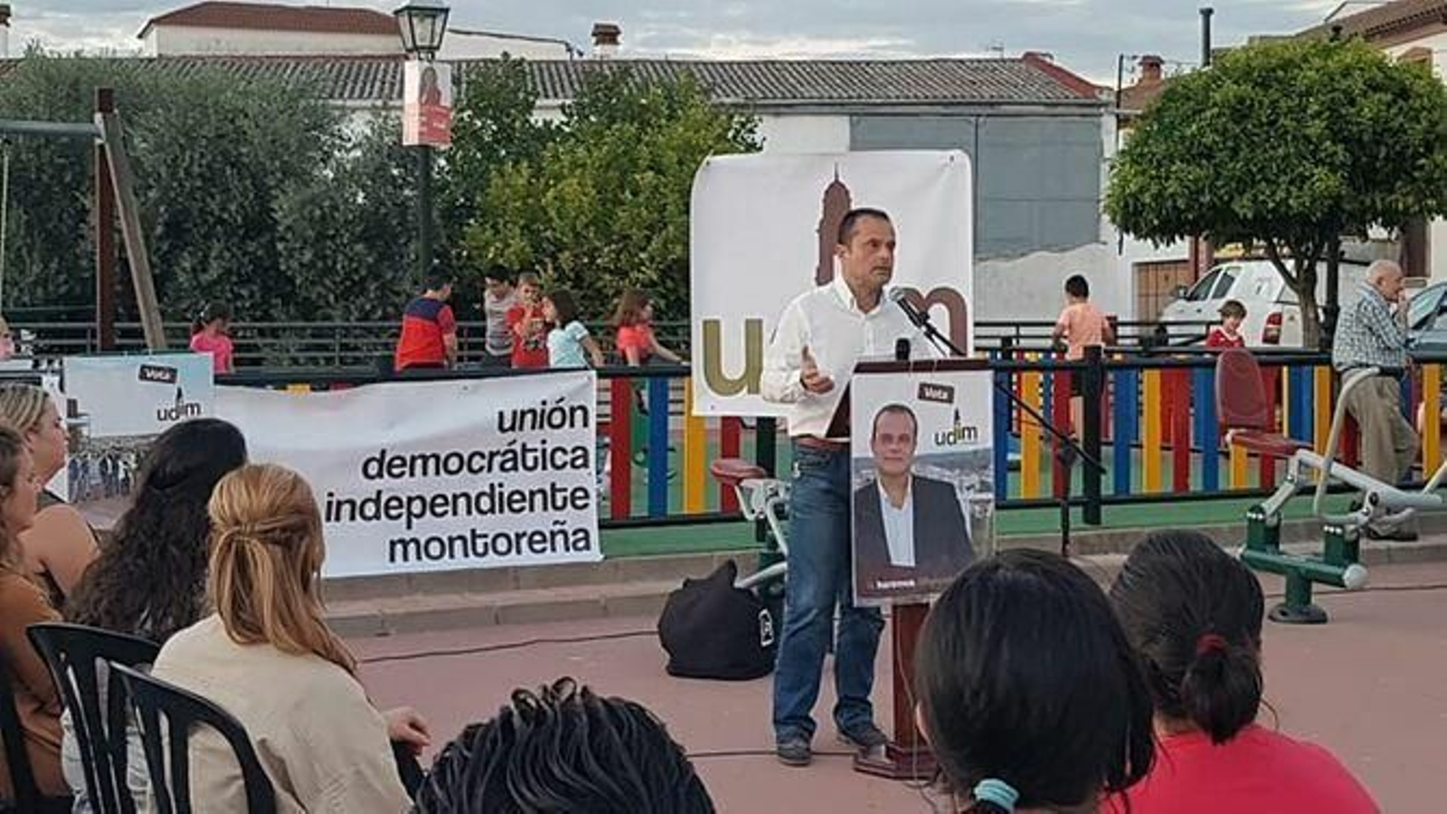 José Romero, durante un mitin en la campaña electoral