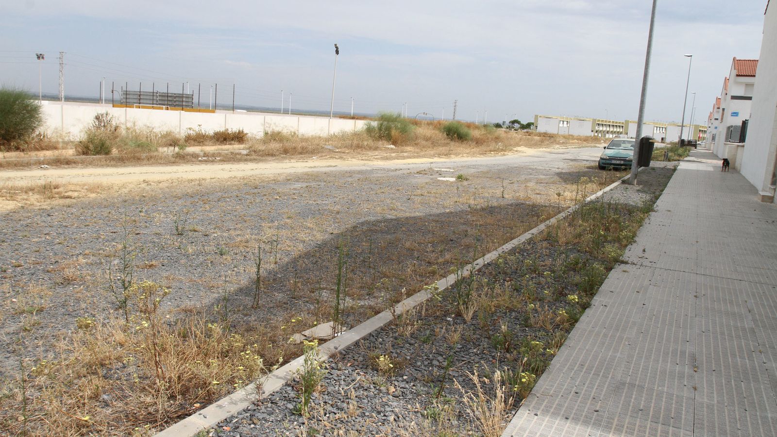 Estado que presenta una de las calzadas de Nueva Santa Lucía