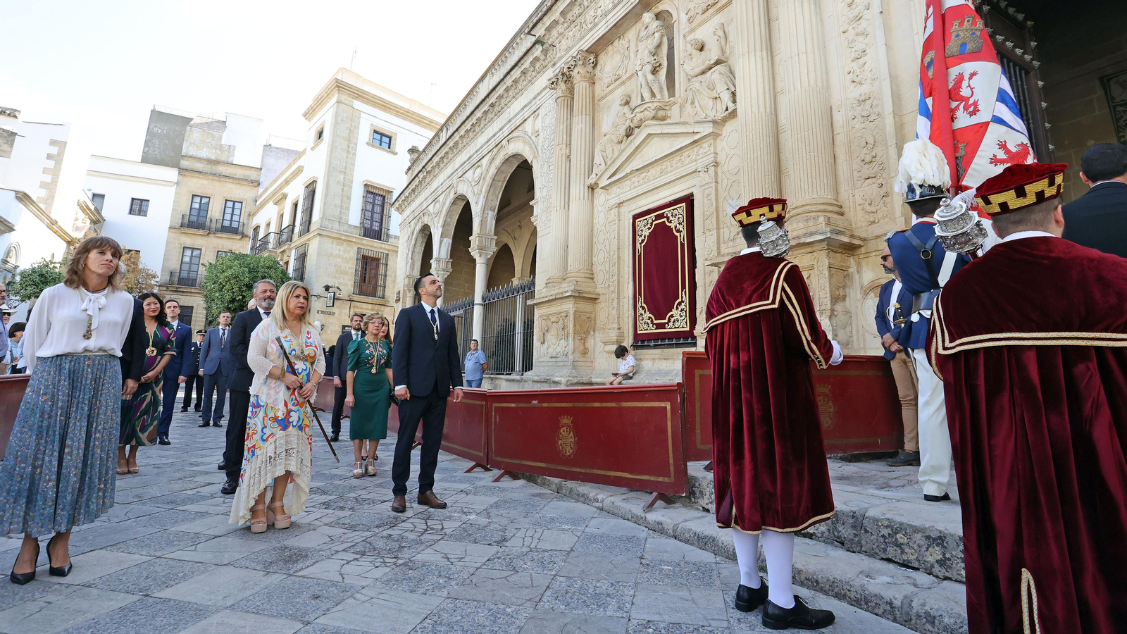 Traslado del Pendón en el día del patrón San Dionisio en Jerez
