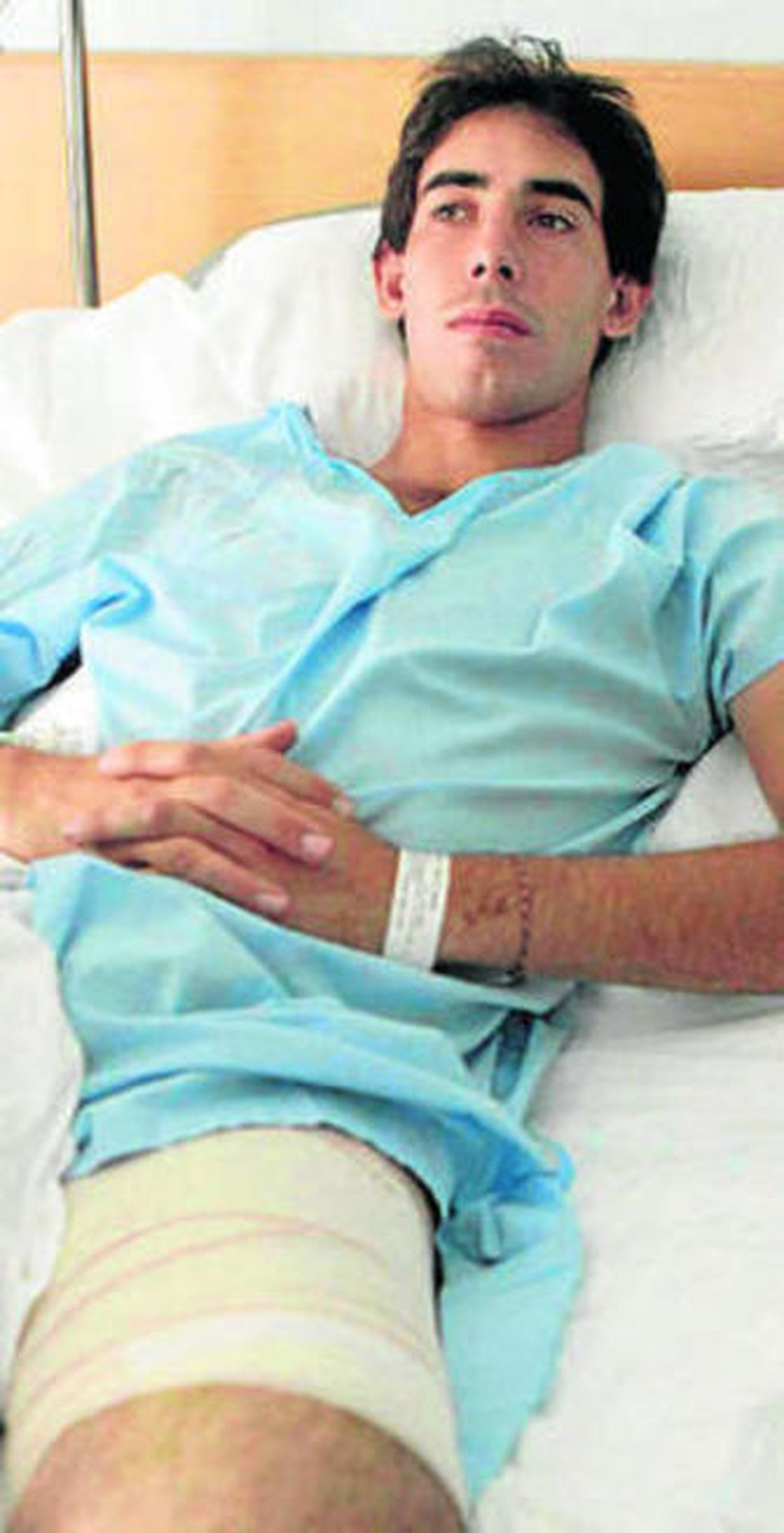 Fortes, en una clínica de Bilbao.