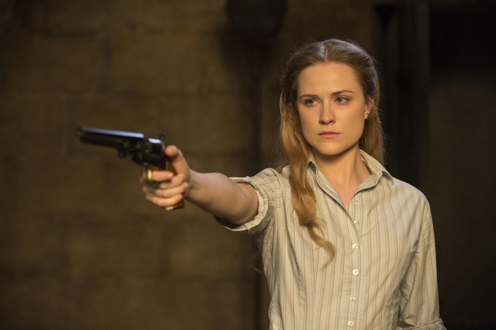 Evan Rachel Wood, en una de las escenas de 'Westworld'.