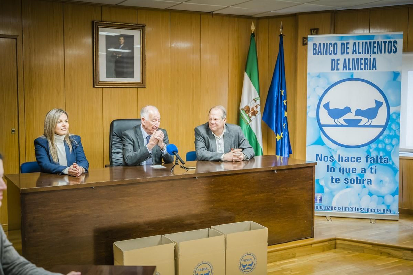 Presentación de la campaña en el Ayuntamiento de Roquetas.