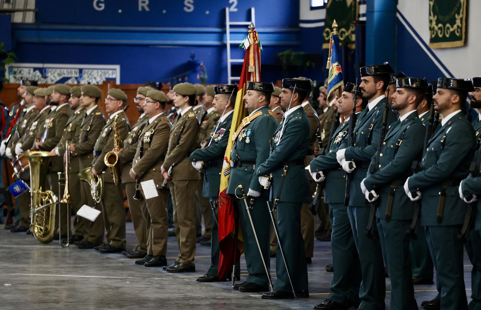 Celebración del día del Pilar en la Guardia Civil