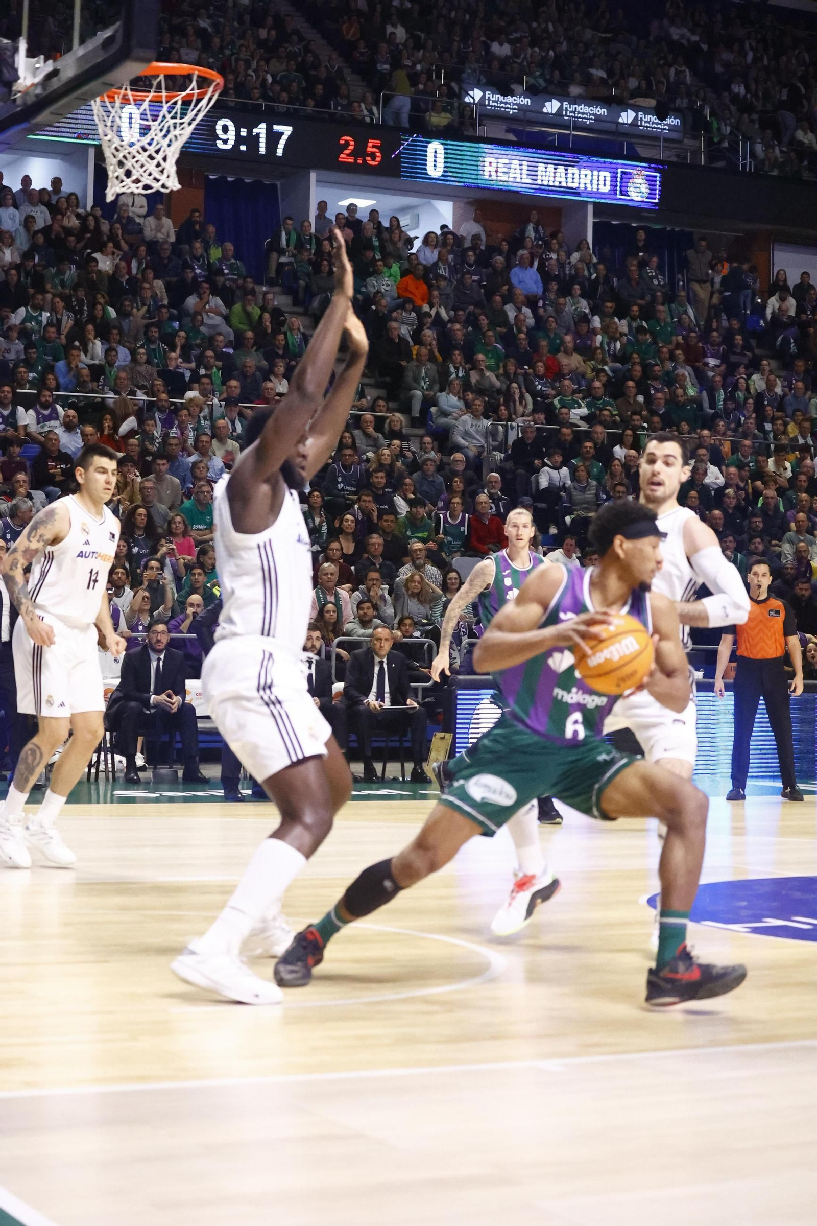 El Unicaja-Real Madrid de Liga Endesa, en fotos