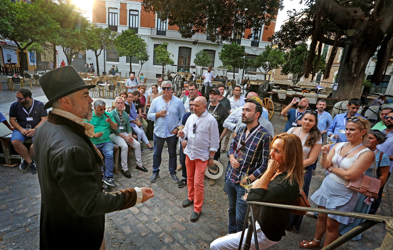 María Dueñas y La Templanza con Sherrymasters