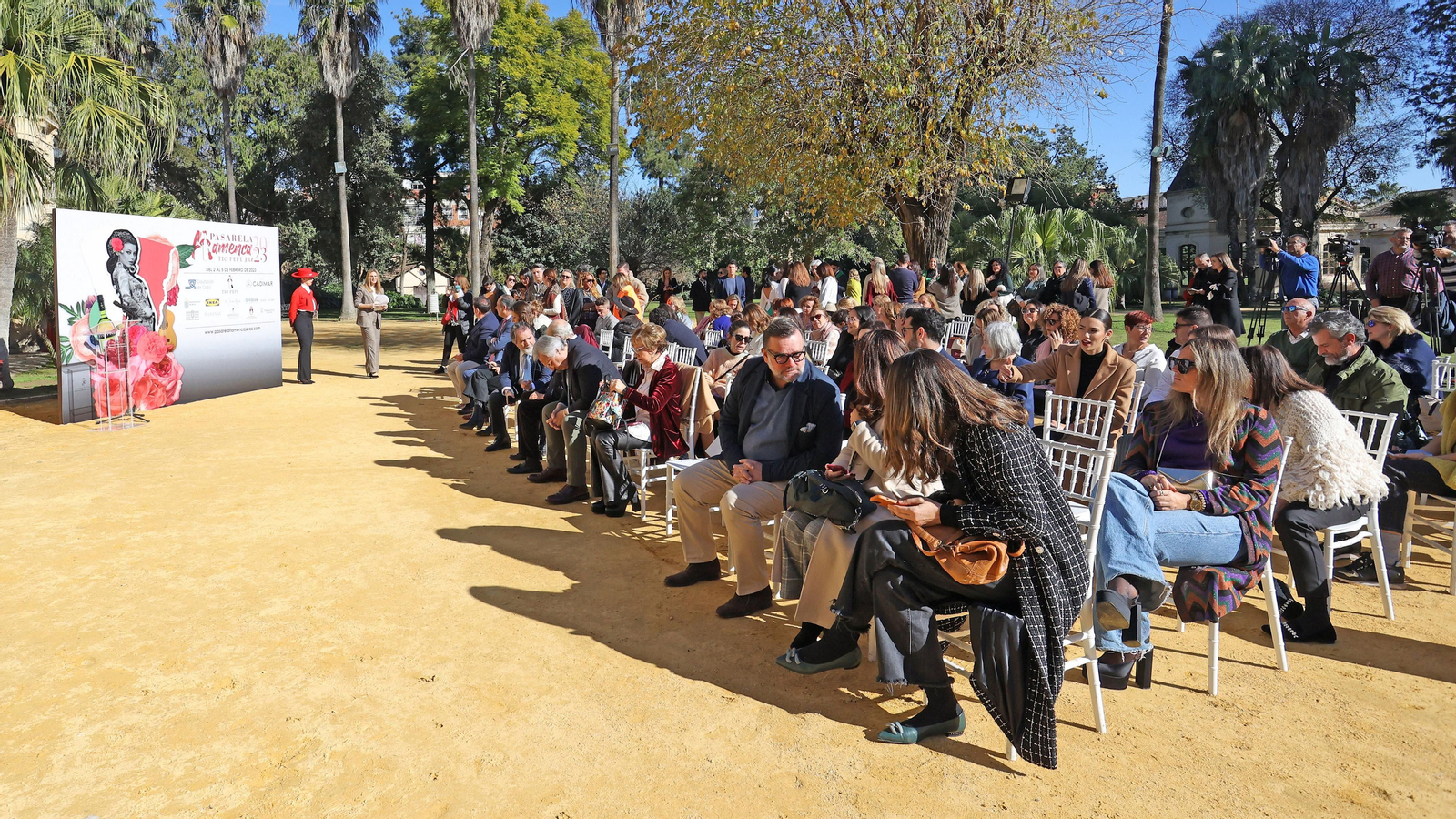Presentación de la Pasarela Flamenca Tio Pepe 2023 en la REAAE de Jerez