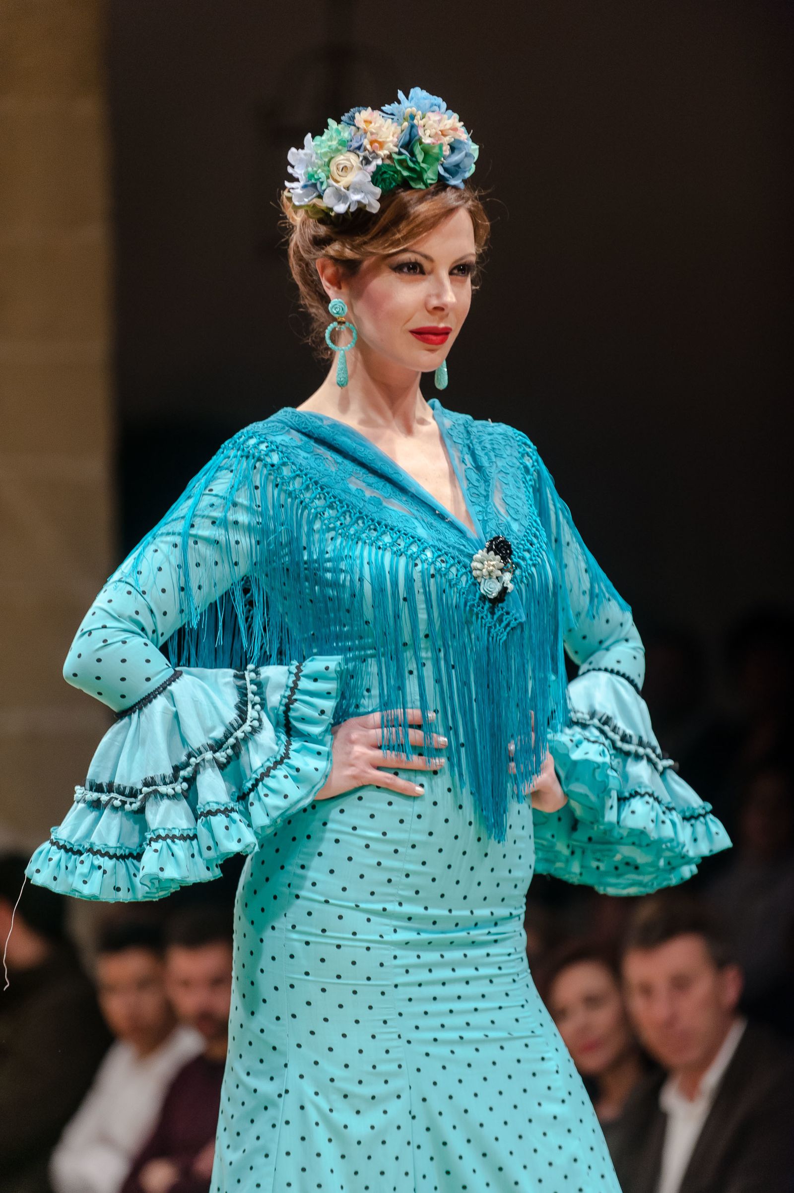 El desfile de Faly, de la Feria al Rocío, de Macarena Beato, en imágenes