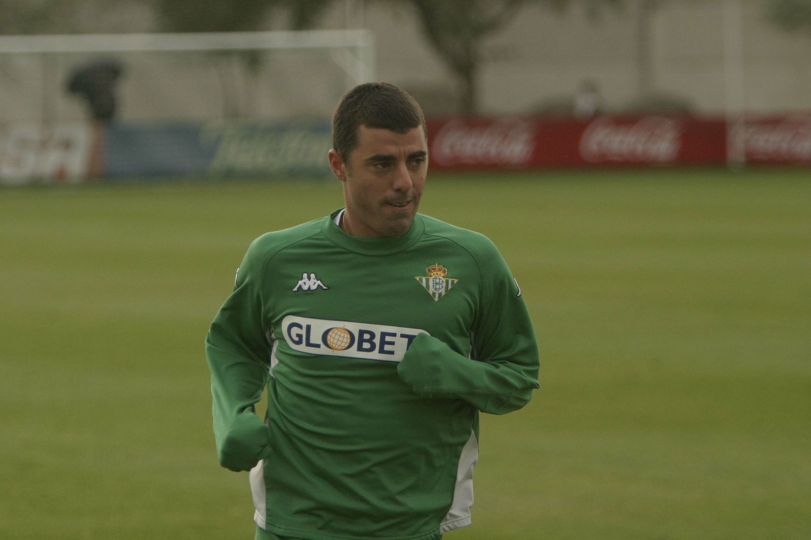 Lembo, en un entrenamiento del Betis en 2005.