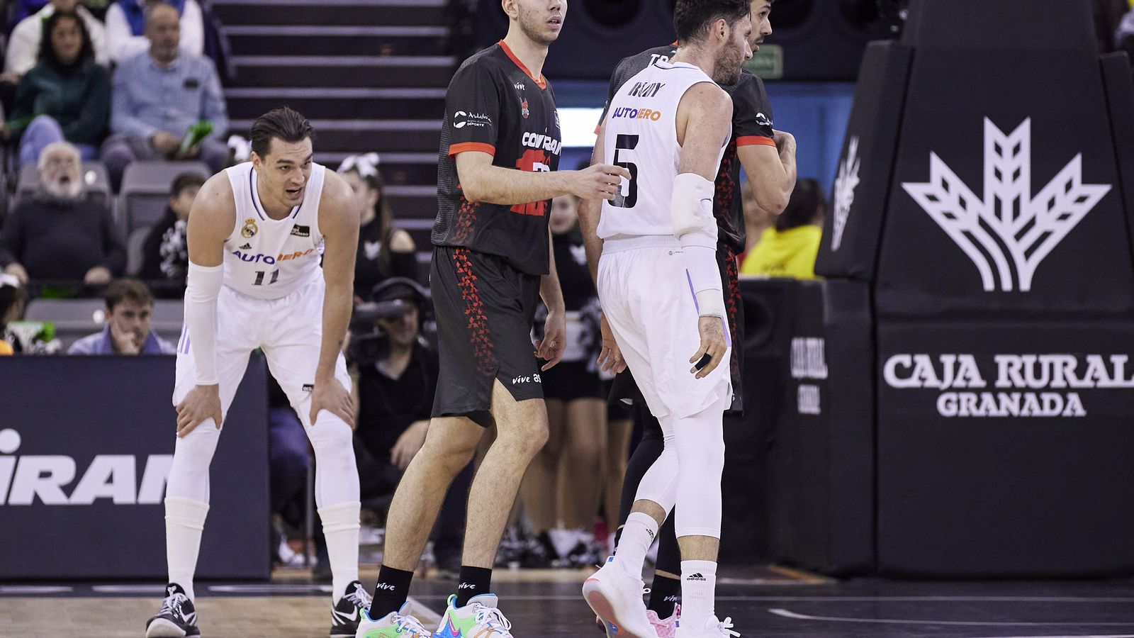 Ricardo Martín junto a Rudy Fernández en los minutos que estuvo en pista.