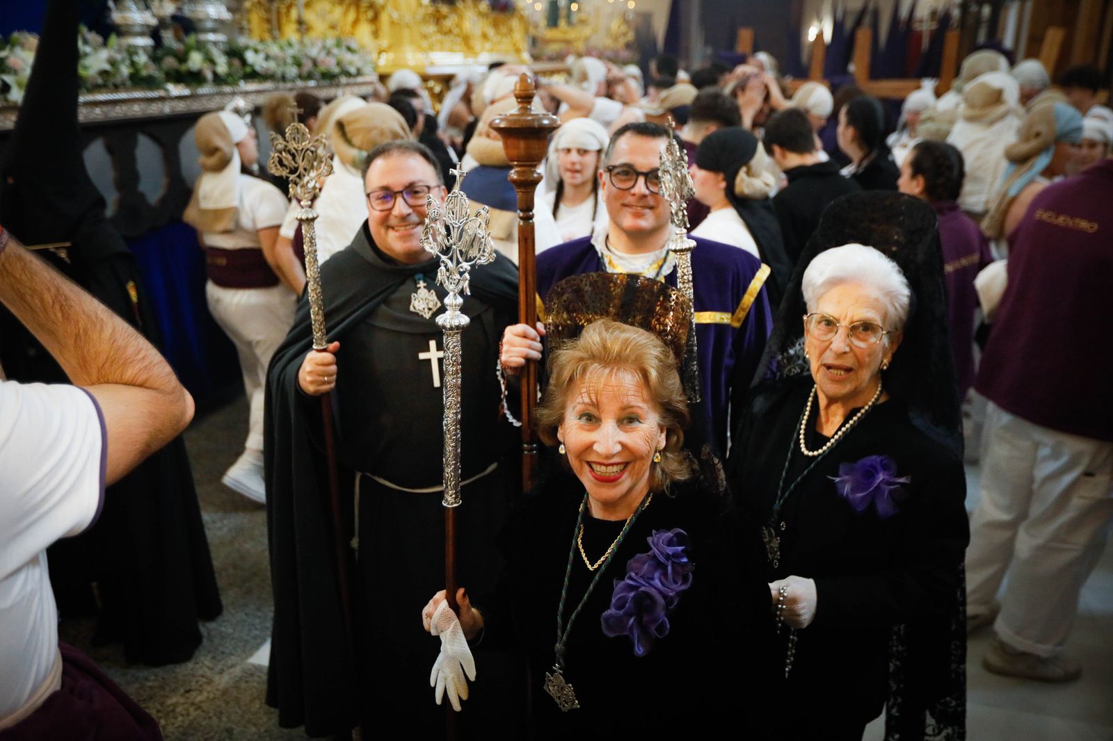 La procesión del Encuentro, en imágenes