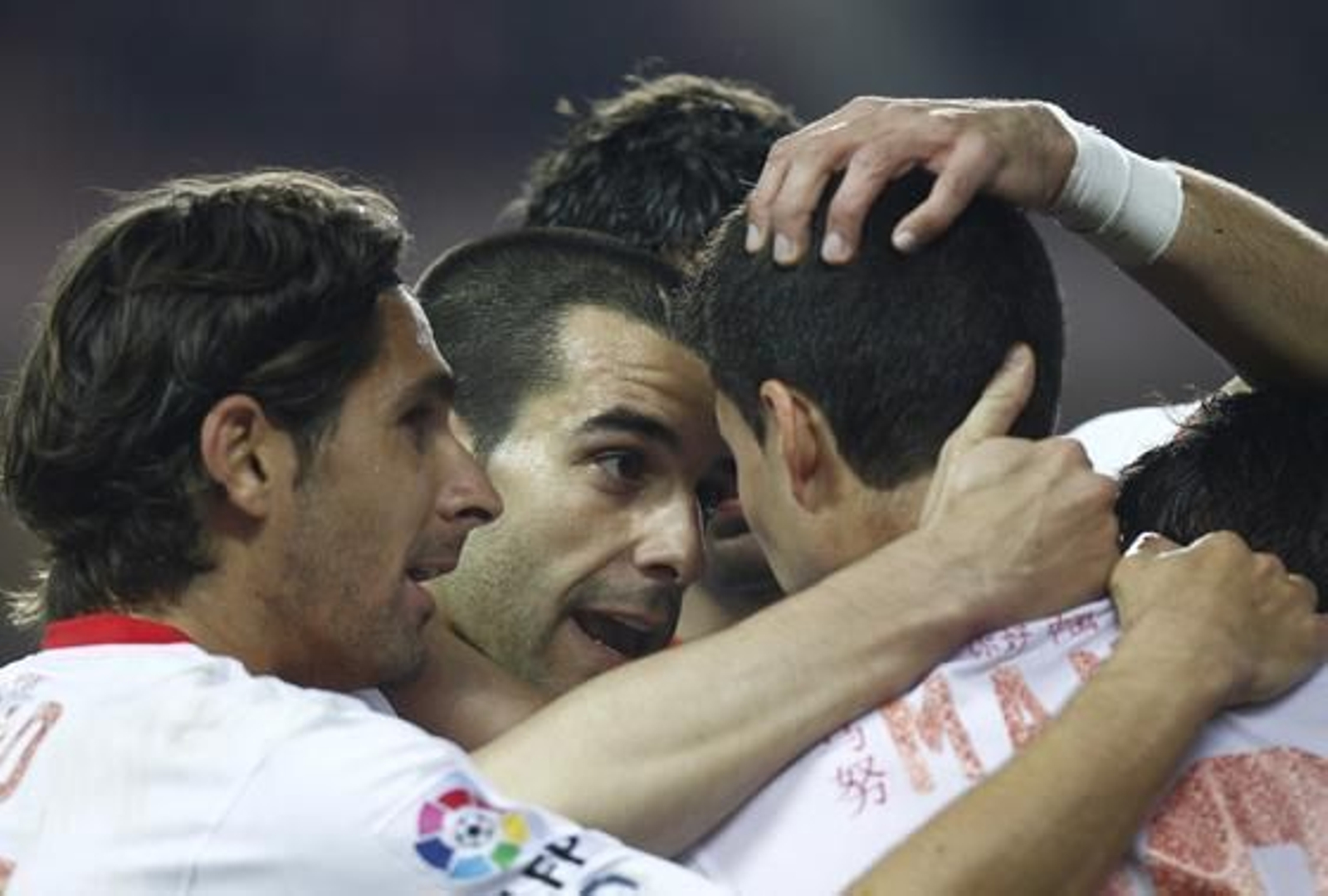 El Sevilla acumula tres victorias consecutivas tras vencer al Mallorca en casa (3-1). / Antonio Pizarro