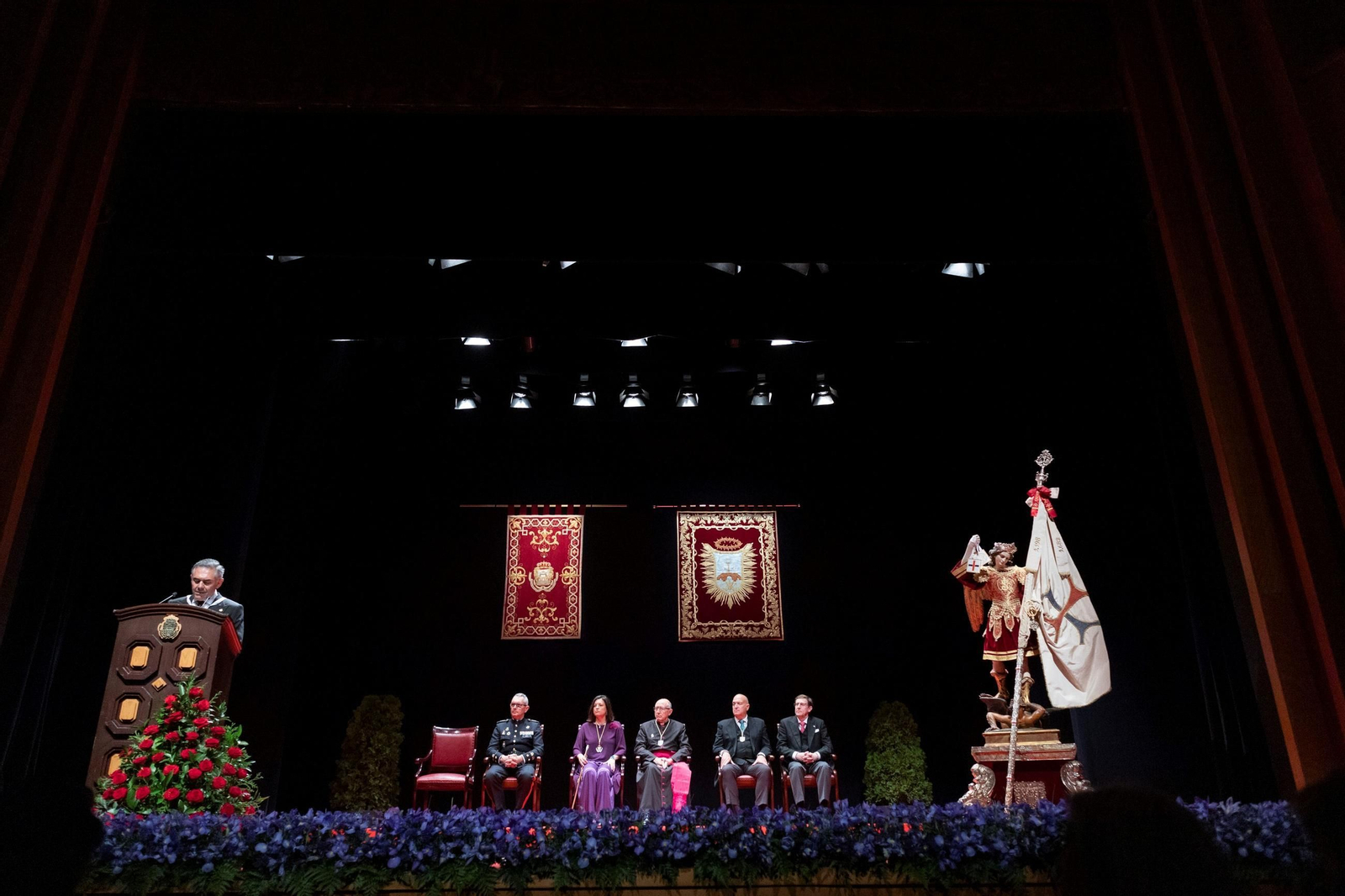 Un momento del Pregón de la Semana Santa de San Fernando que ha pronunciado el cofrade Eduardo Coto