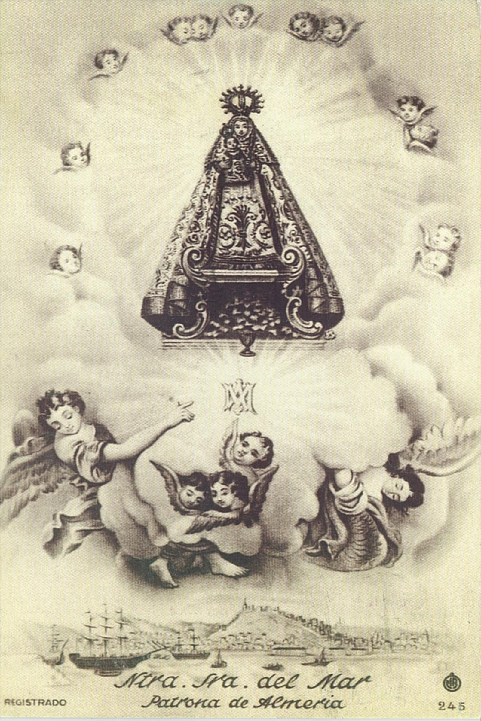 Grabado de la Virgen del Mar.