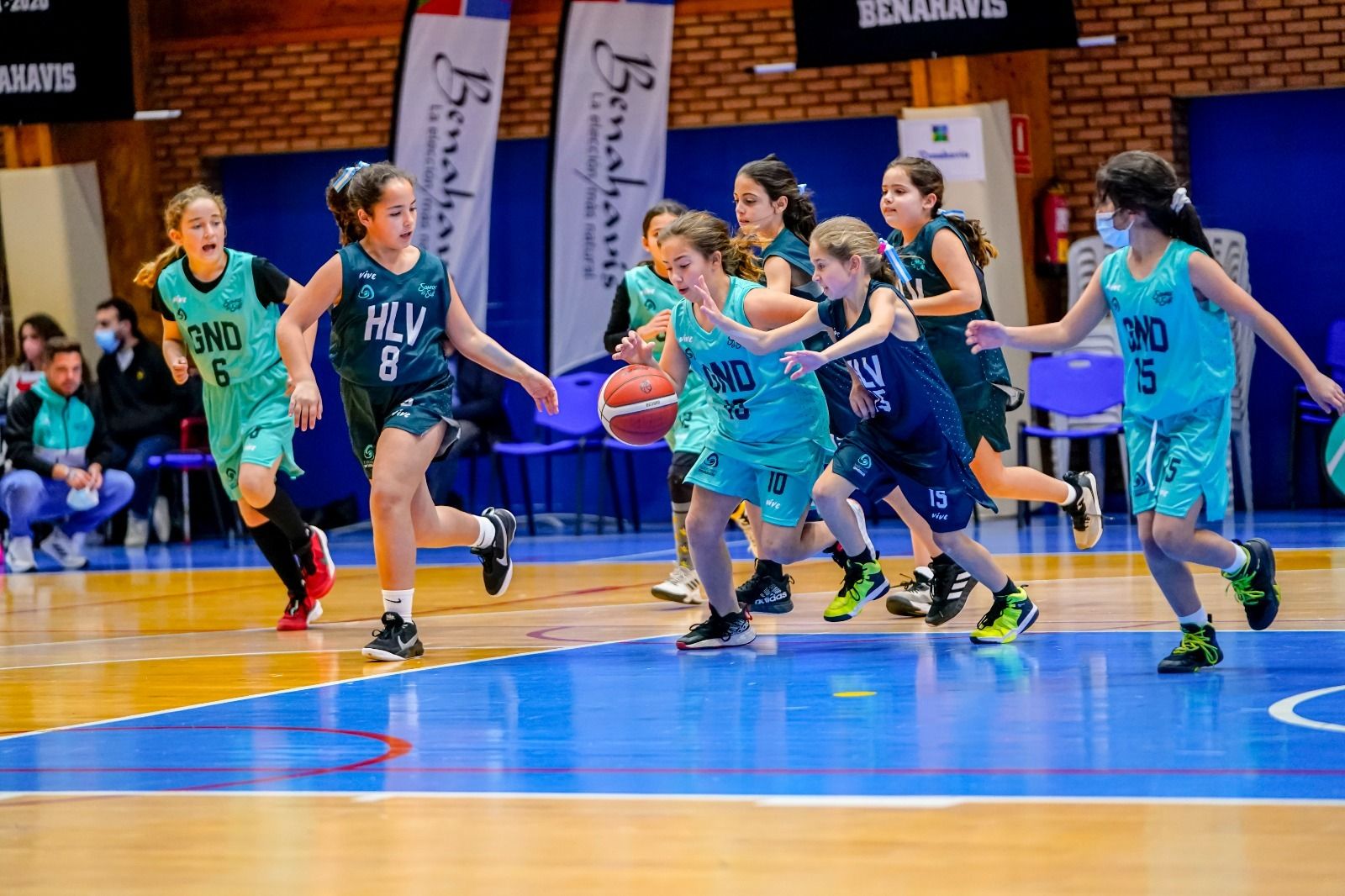 Acción de un partido de la cantera del CB Armilla