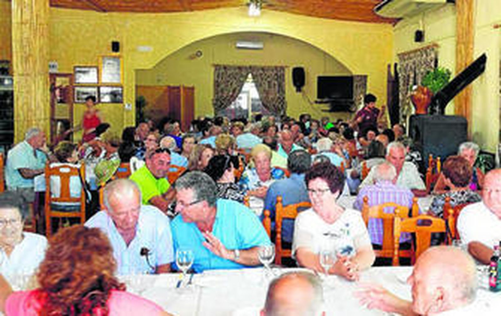 Momento del viaje de los mayores.