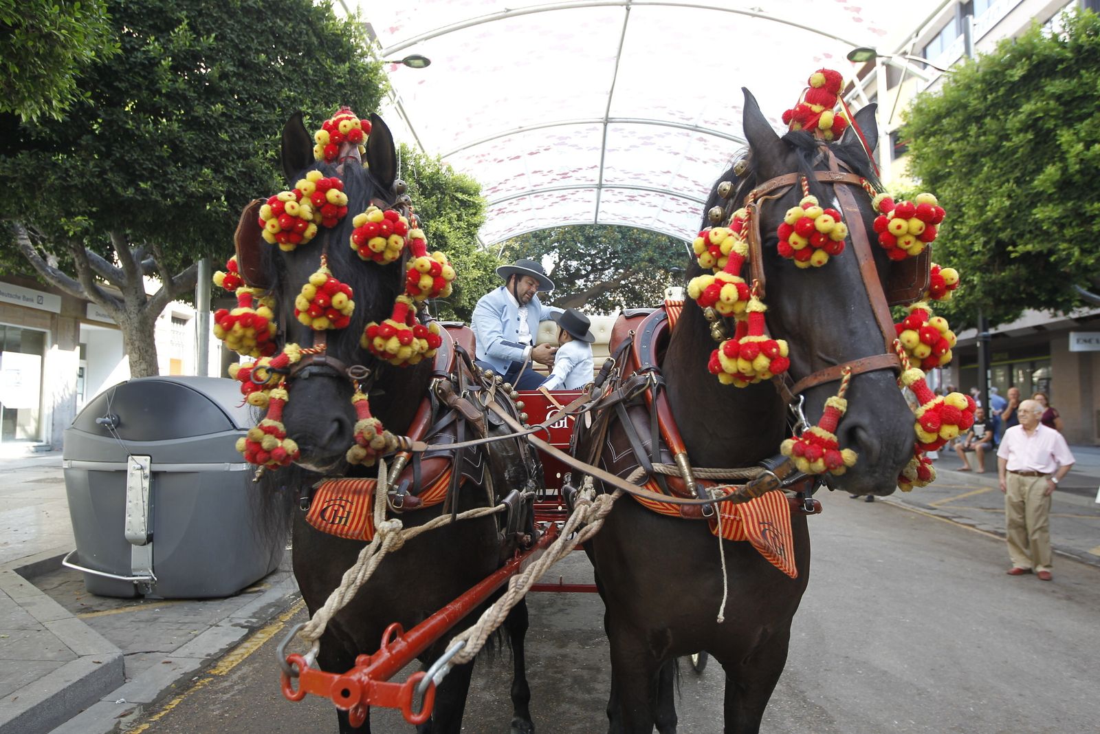 Familias de todas las generaciones participaron juntos con sus carruajes.