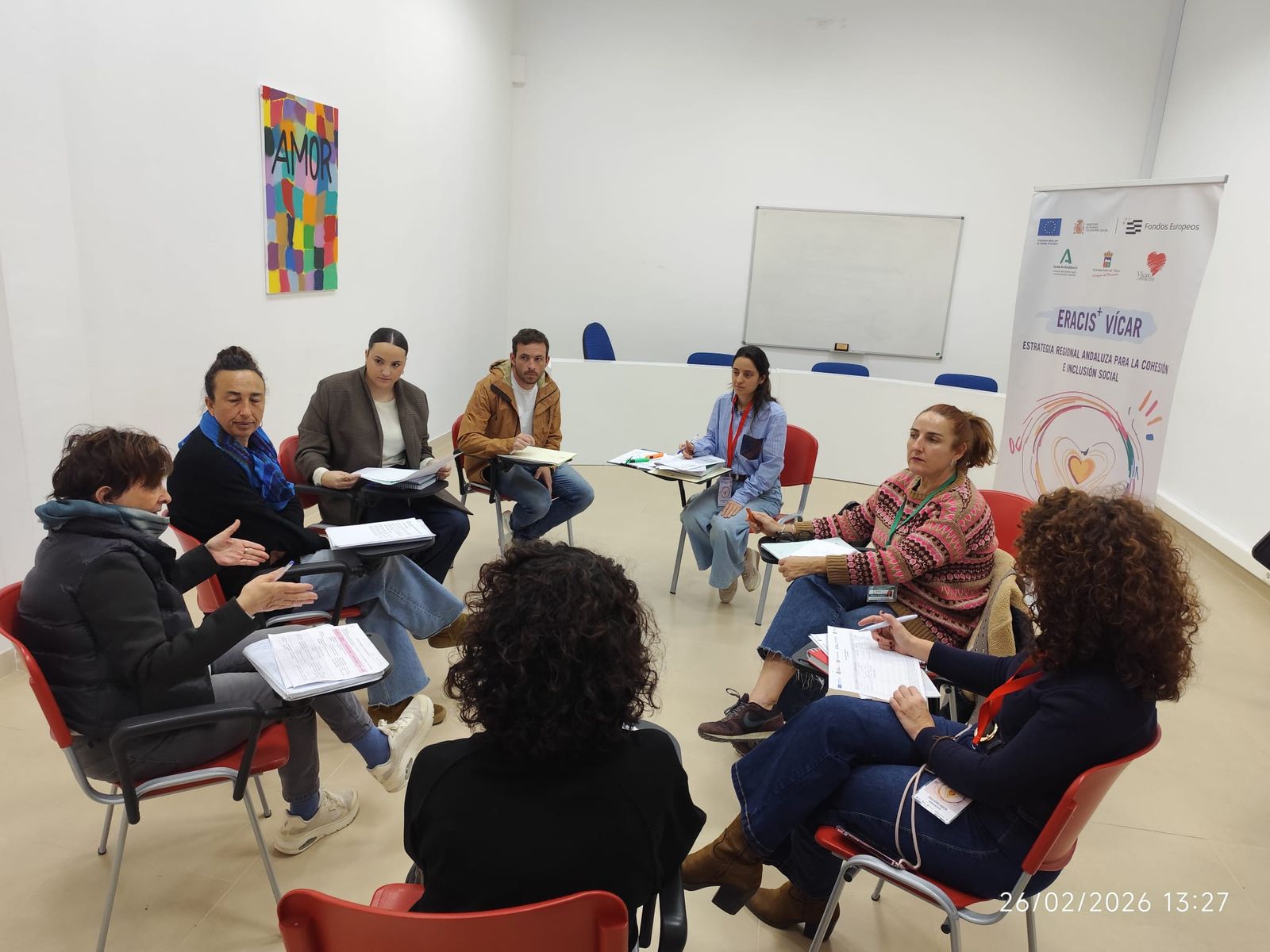 Momento de la reunión del grupo de trabajo RELAS.