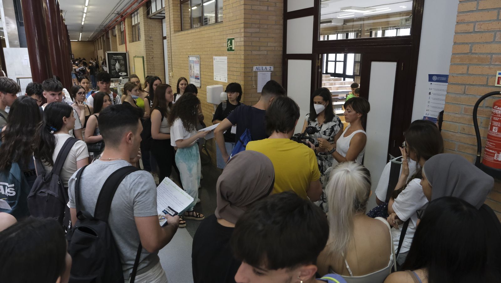 Imágenes de las pruebas de acceso de la PEvAU en la Universidad de Almería