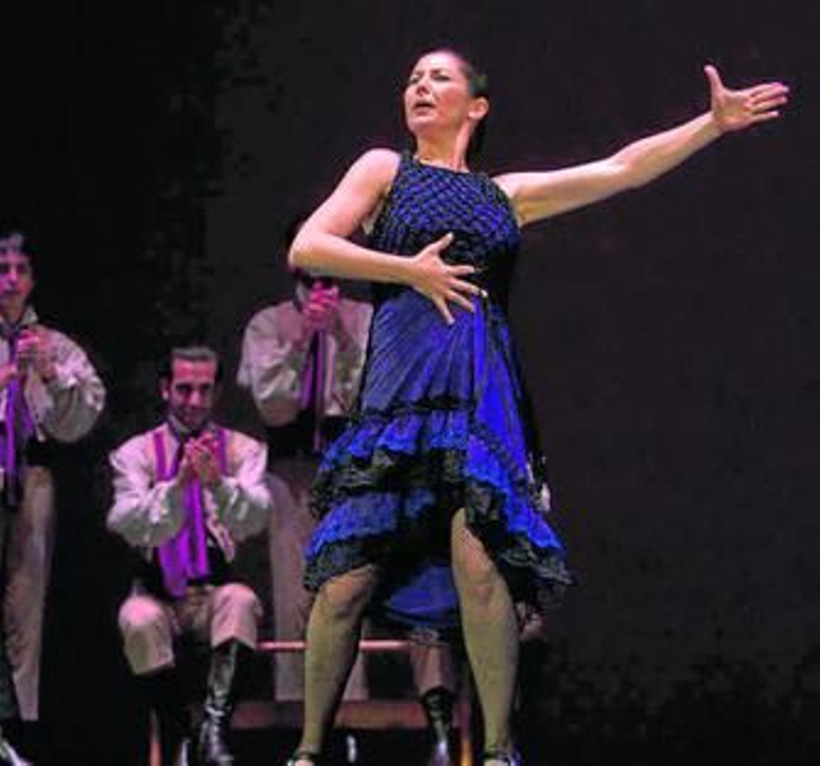 Imagen de archivo de Sara Baras, durante su último espectáculo. Imagen de archivo de Sara Baras, durante su último espectáculo.