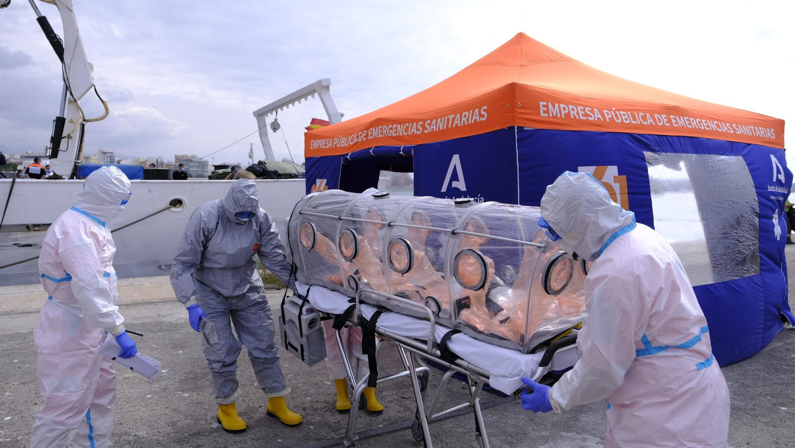 Ejercicio Marsec25 simulacro, en el Puerto de Almería, en imágenes