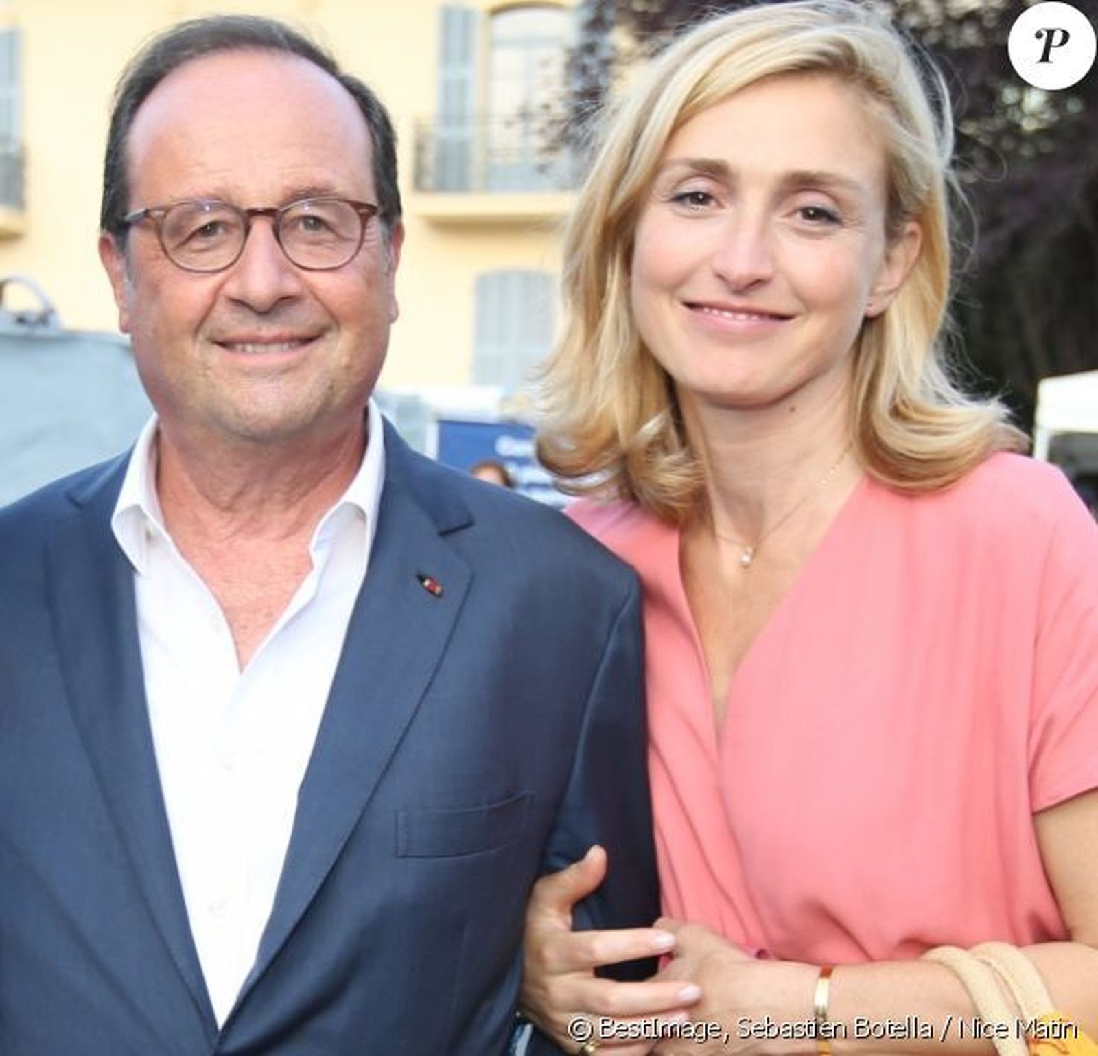 François Hollande y Julie Gayet, la ya esposa del ex presidente francés.