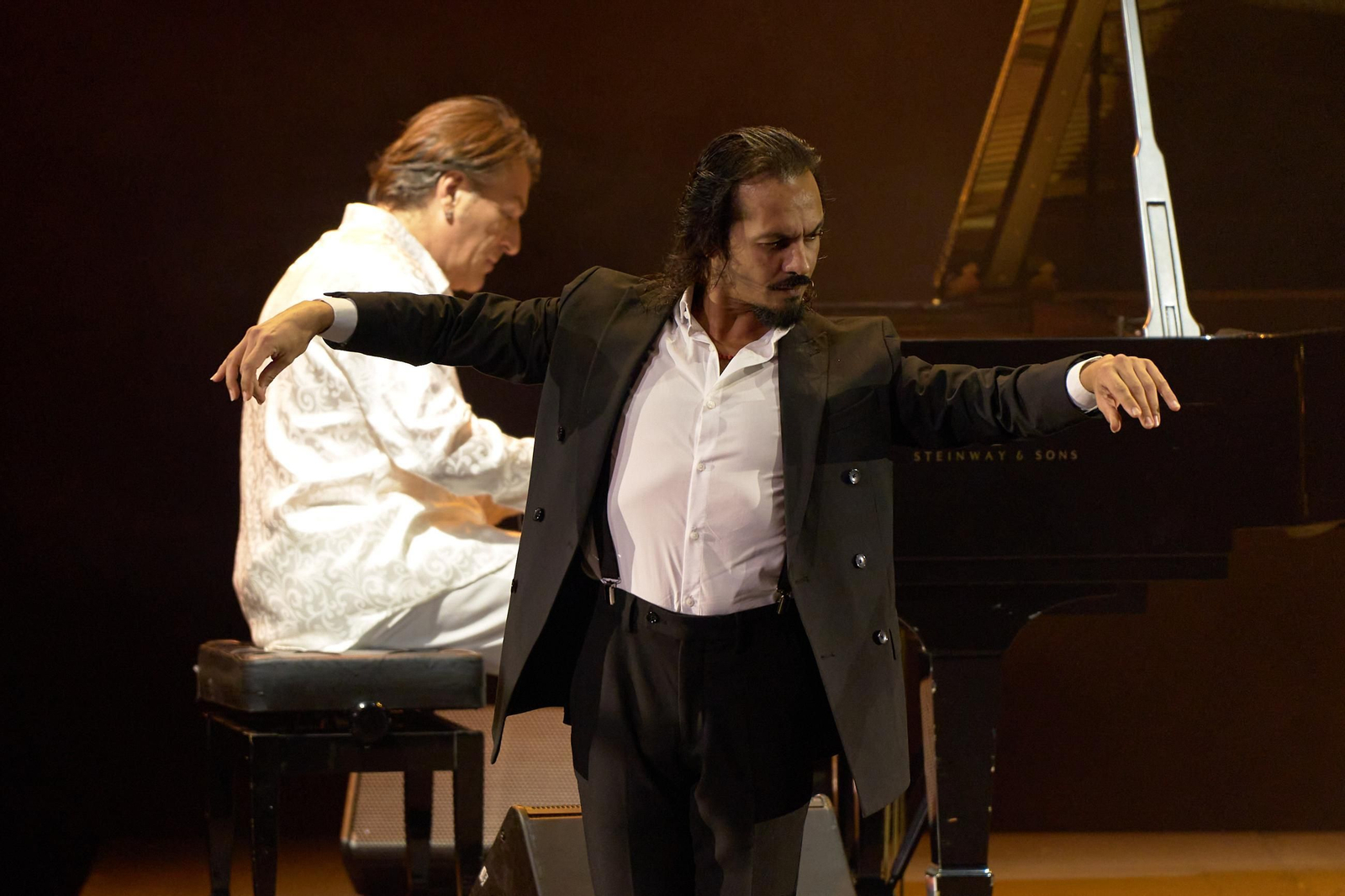 Dorantes y Farruquito en un momento del espectáculo 'De tal palo'.