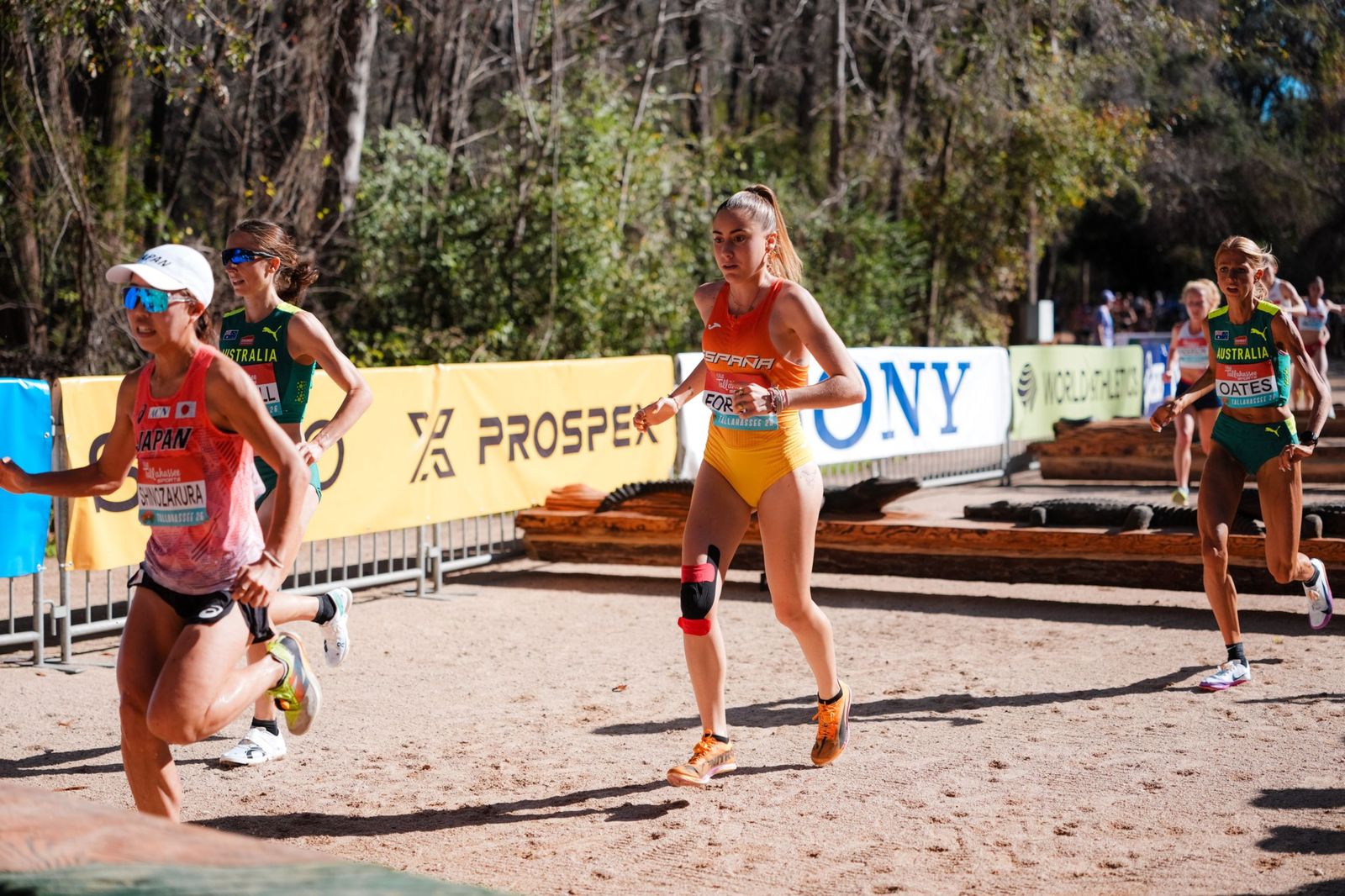 María Forero en un momento de la prueba.