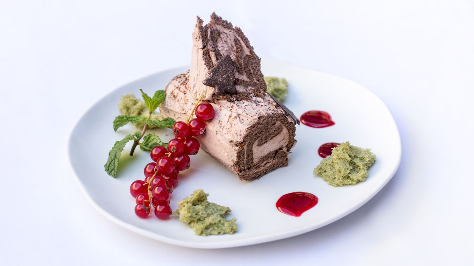 Dulce navideño del menú de Navidad del Hotel Alfonso XIII.