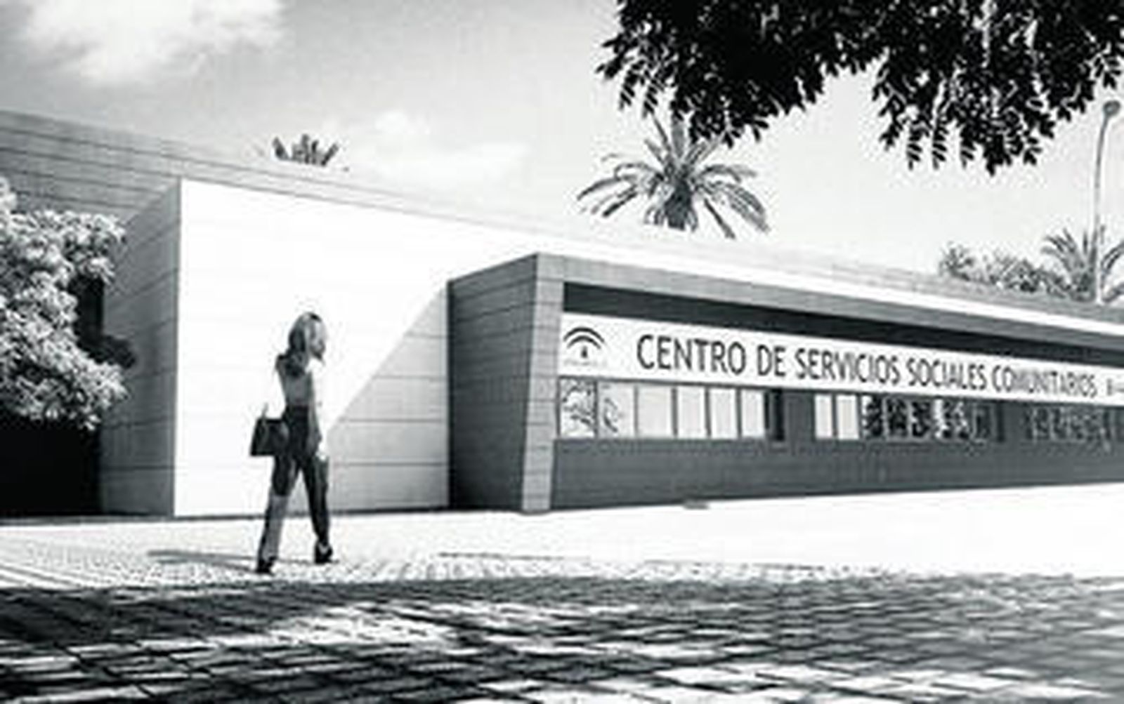Imagen virtual del nuevo centro de Servicios Sociales.