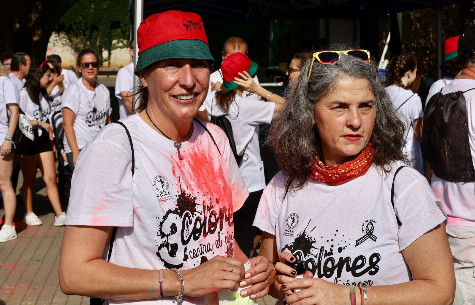 Lolez López en la carrera solidarias 'Colores'.