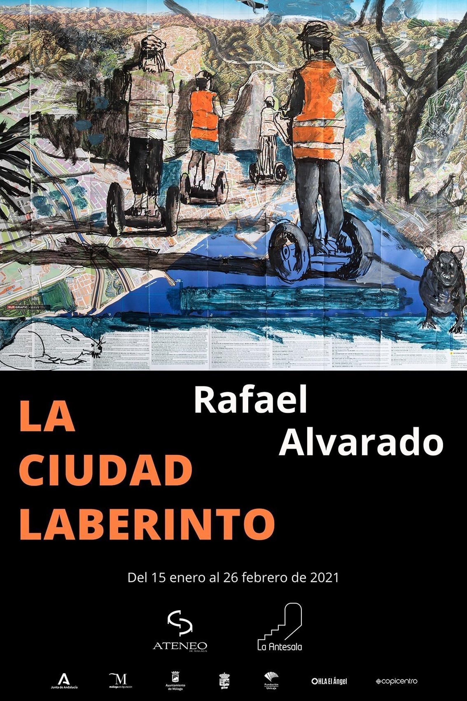 Una de las obras de Rafael Alvarado incluidas en la exposición.