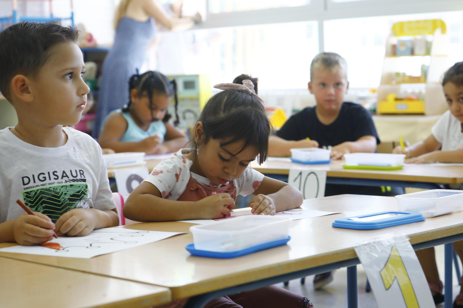 Alumnos del colegio San Juan de la Cruz.